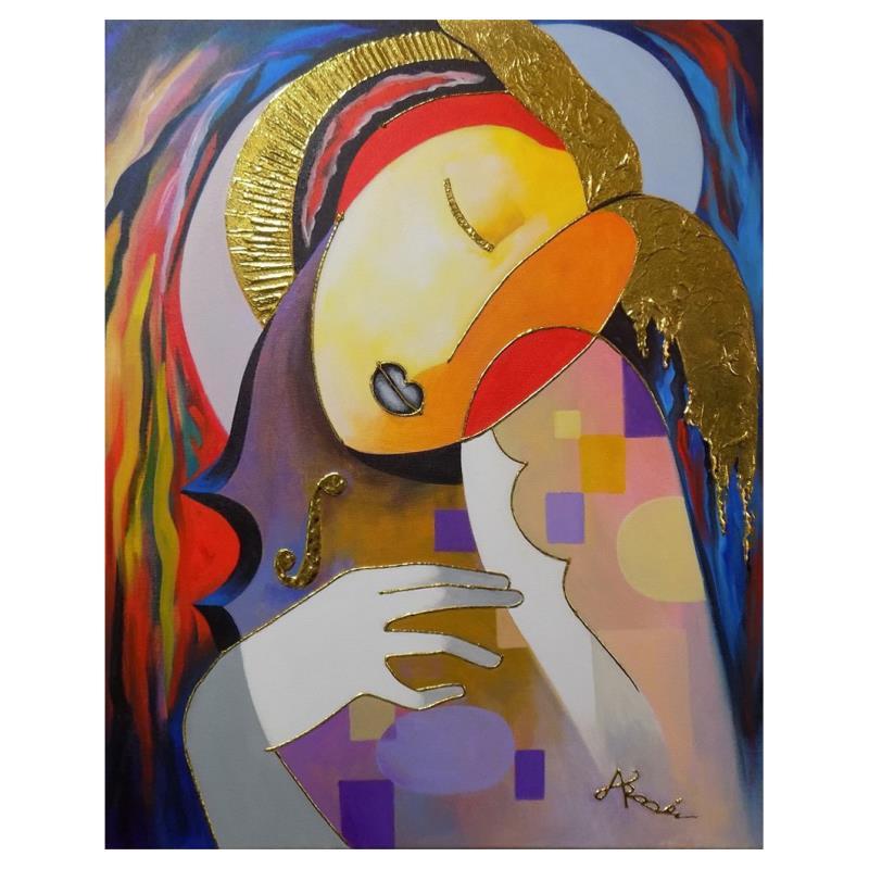Arbe Ara Berberyan Abstract Painting - "Muse" Hand Signed Original Painting on Canvas