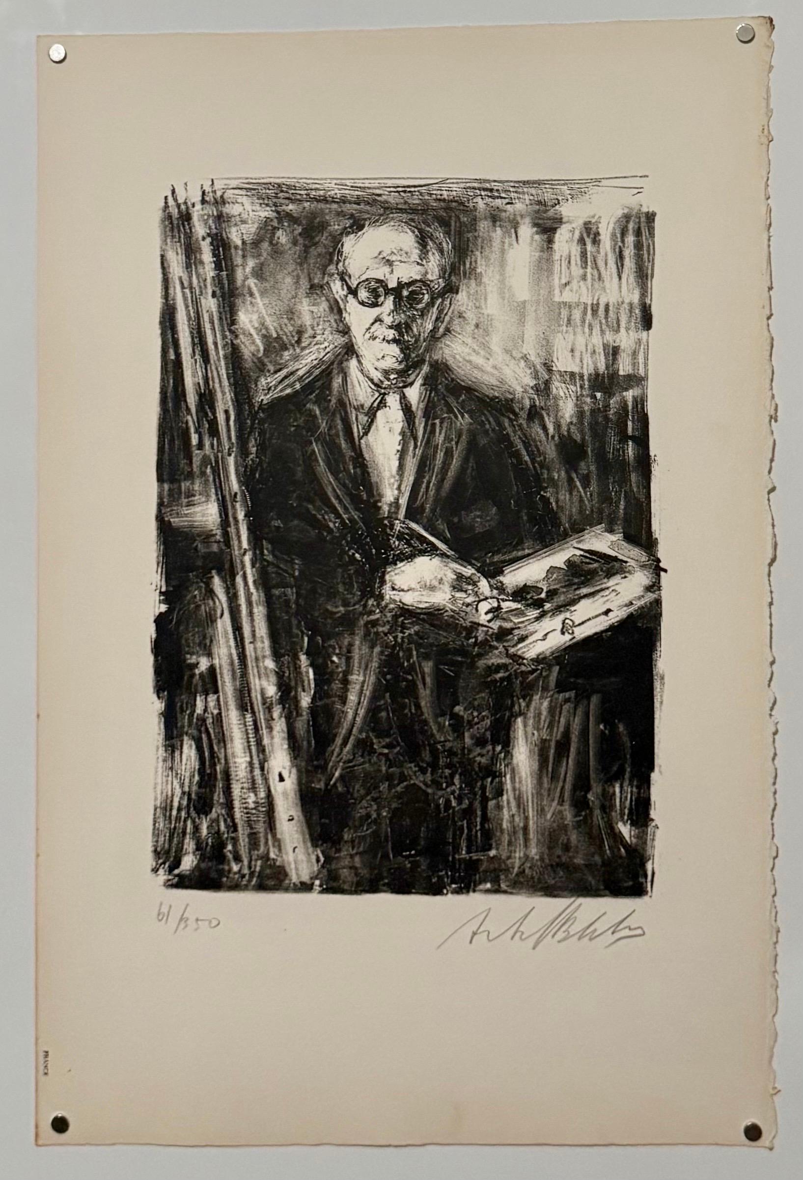 Lithuanian French Artist Arbit Blatas Lithograph Albert Marquet Ecole D'Paris For Sale 1