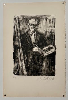 Artista francese di origine lituana Arbit Blatas Litografia Albert Marquet Ecole D'Paris