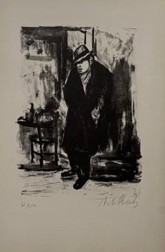 Artista francese di origine lituana Arbit Blatas Litografia Chaim Soutine Ecole D'Paris