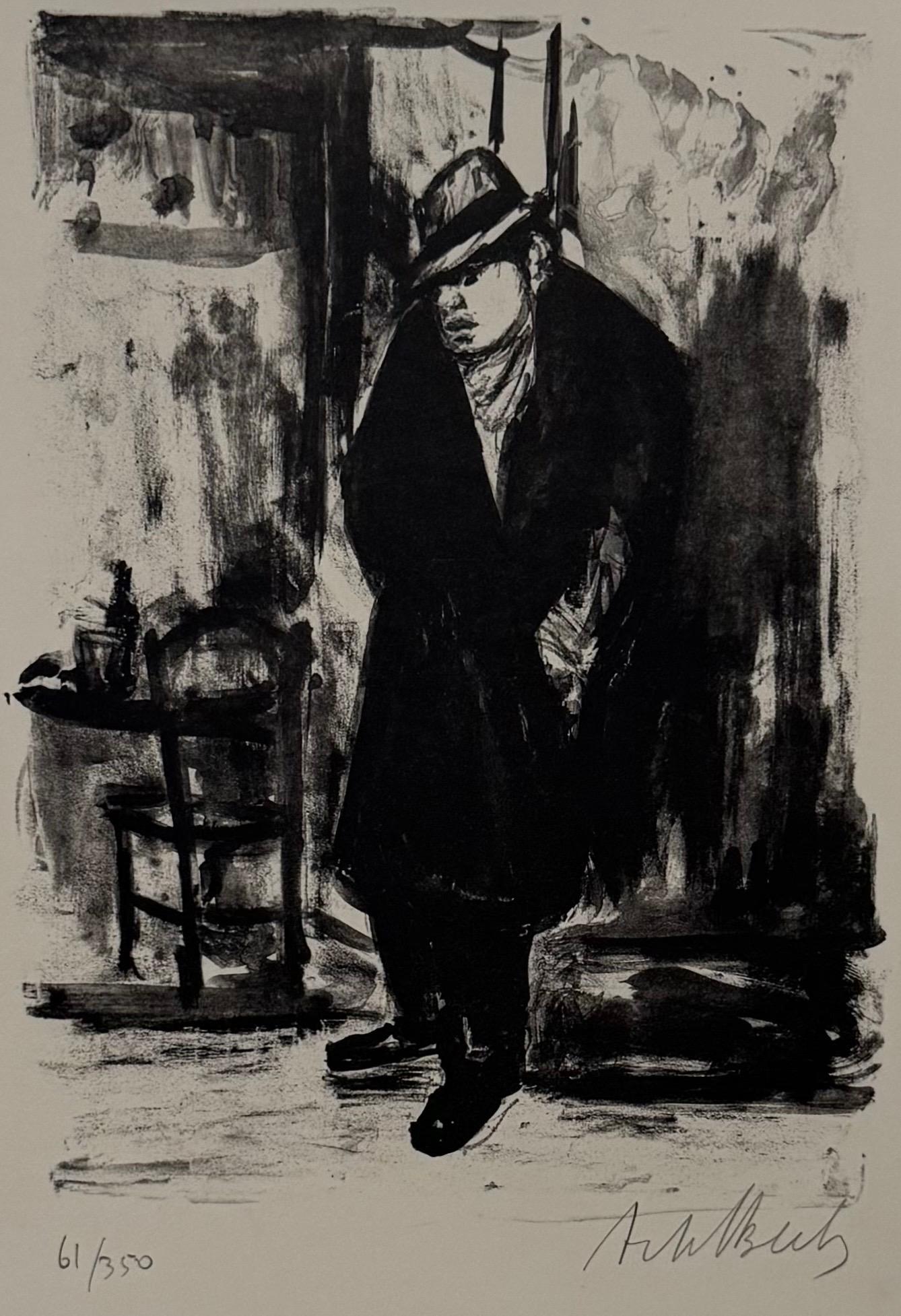 Arbit Blatas (1908 – 1999)
Hand signed and numbered to lower edge
Ecole de Paris Portrait
Printed on Arches French deckle edged art paper
1962

Arbit Blatas (1908 – 1999), born Nicolai Arbitblatas, was an artist and sculptor of Lithuanian–Jewish