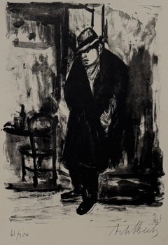 Lithuanian French Artist Arbit Blatas Lithograph Chaim Soutine Ecole D'Paris