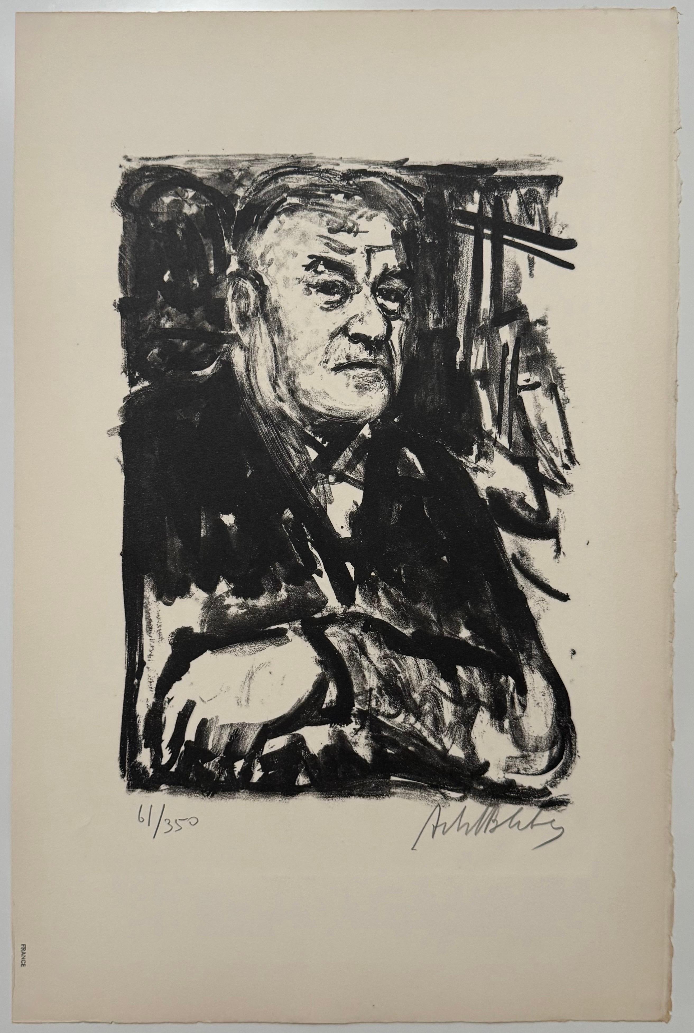 Lithuanian French Artist Arbit Blatas Lithograph Fernand Leger School of Paris For Sale 1