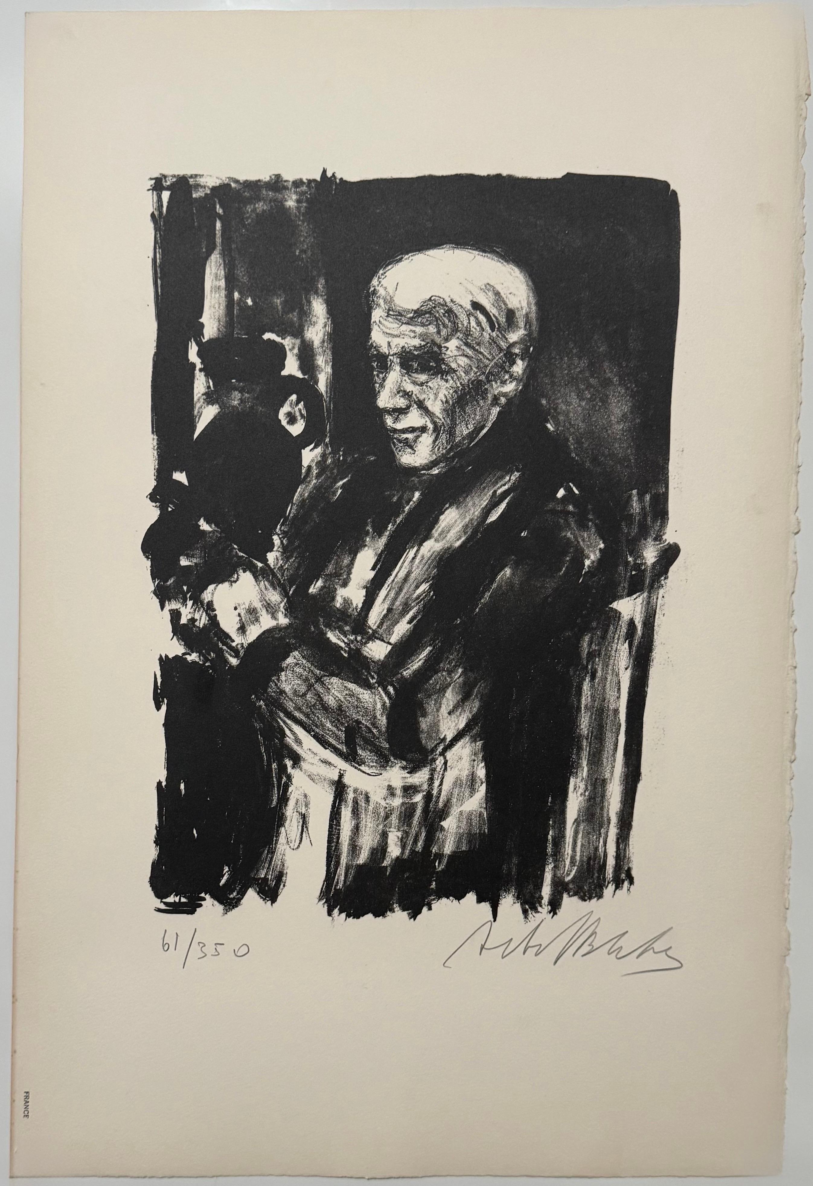 Lithuanian French Artist Arbit Blatas Lithograph Georges Braque School of Paris For Sale 1