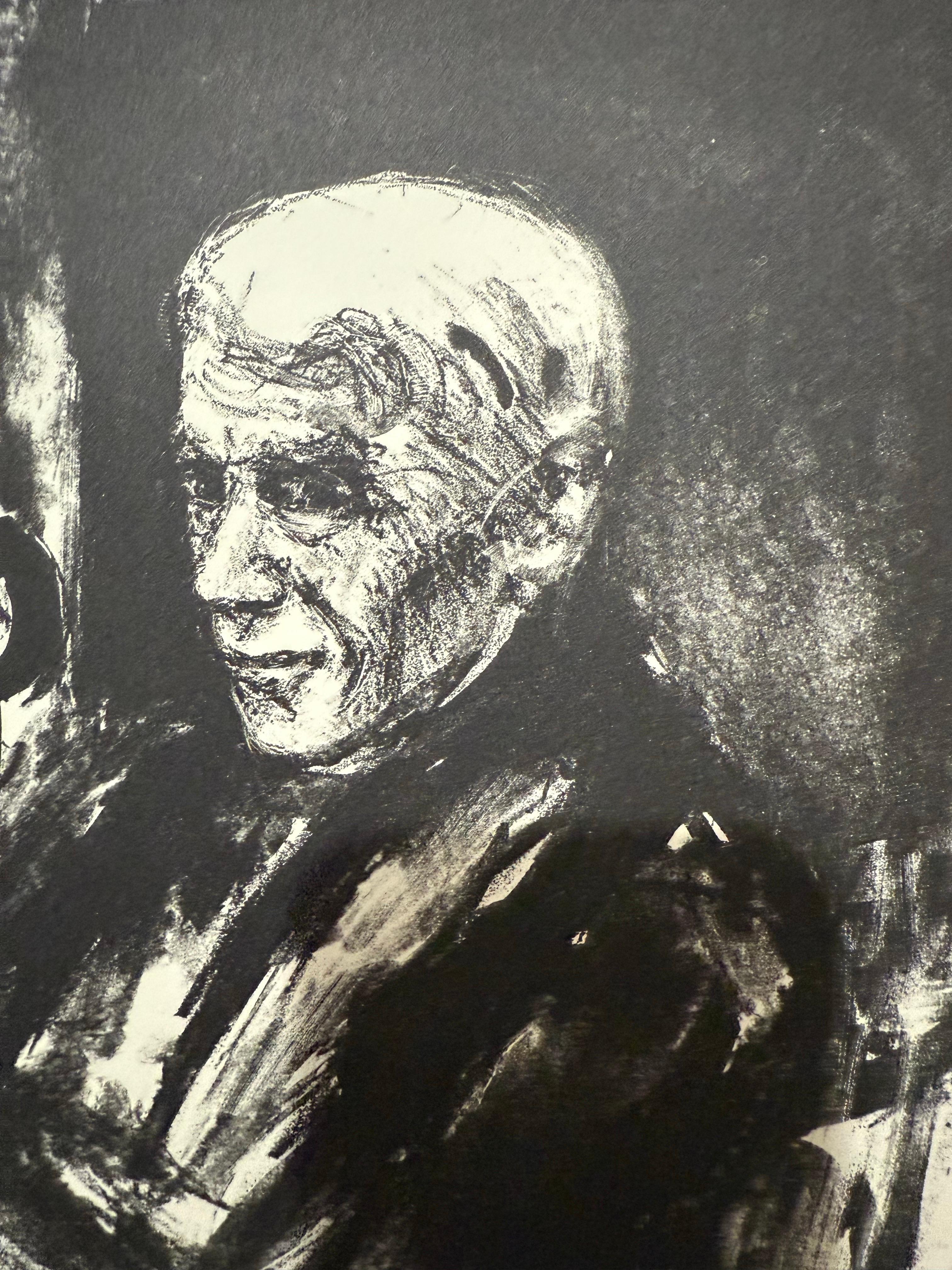 Lithuanian French Artist Arbit Blatas Lithograph Georges Braque School of Paris For Sale 3