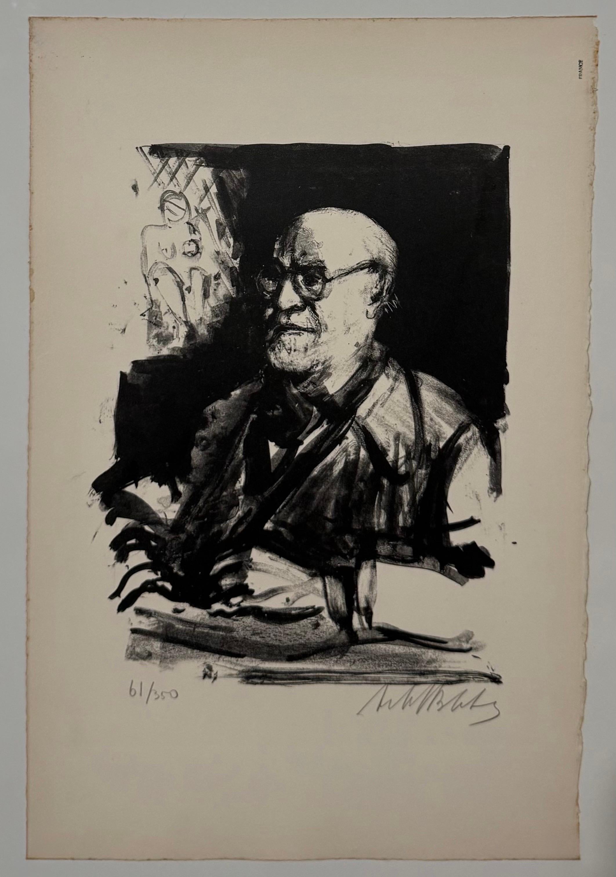 Lithuanian French Artist Arbit Blatas Lithograph Henri Matisse Ecole D'Paris For Sale 1