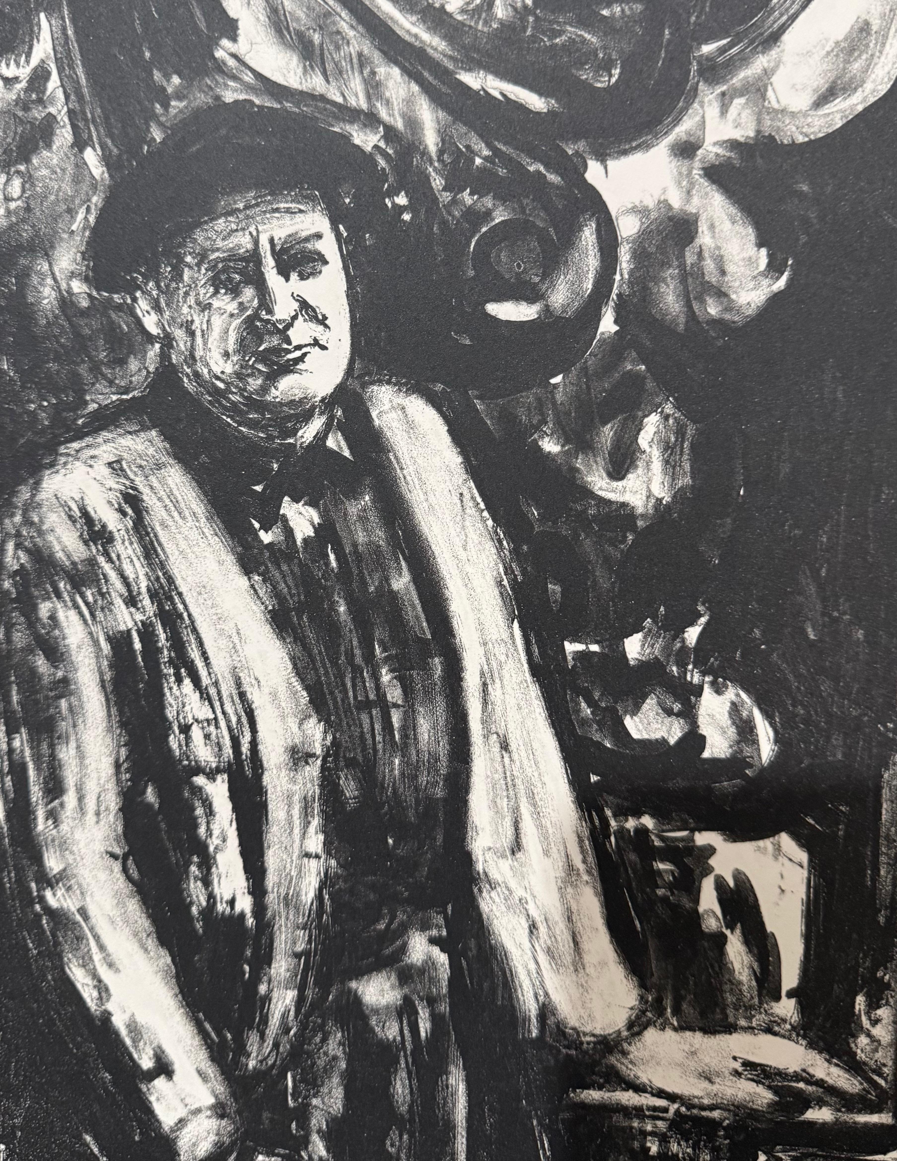 Lithuanian French Artist Arbit Blatas Lithograph Jacques Lipchitz Ecole D'Paris For Sale 1