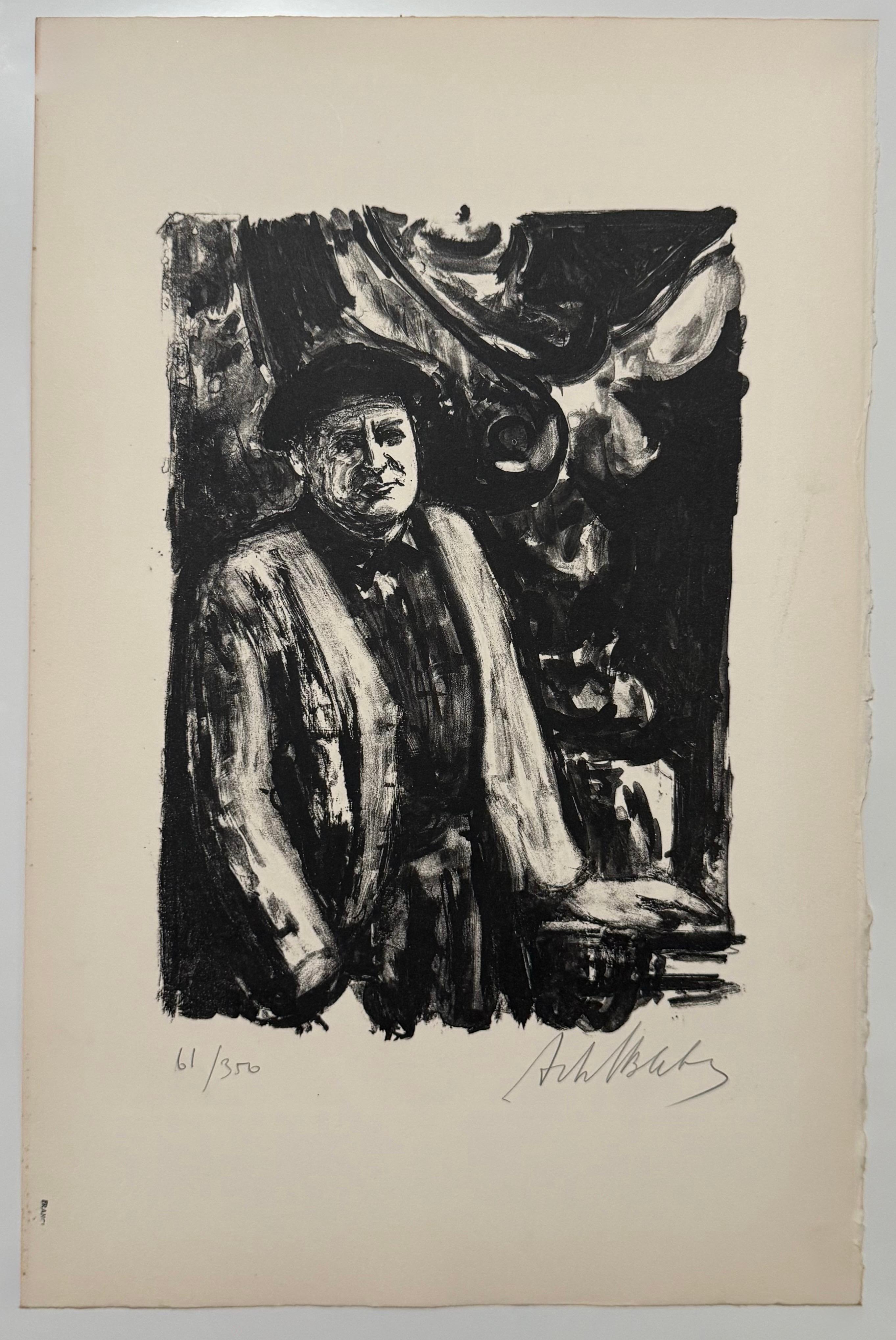 Lithuanian French Artist Arbit Blatas Lithograph Jacques Lipchitz Ecole D'Paris For Sale 2