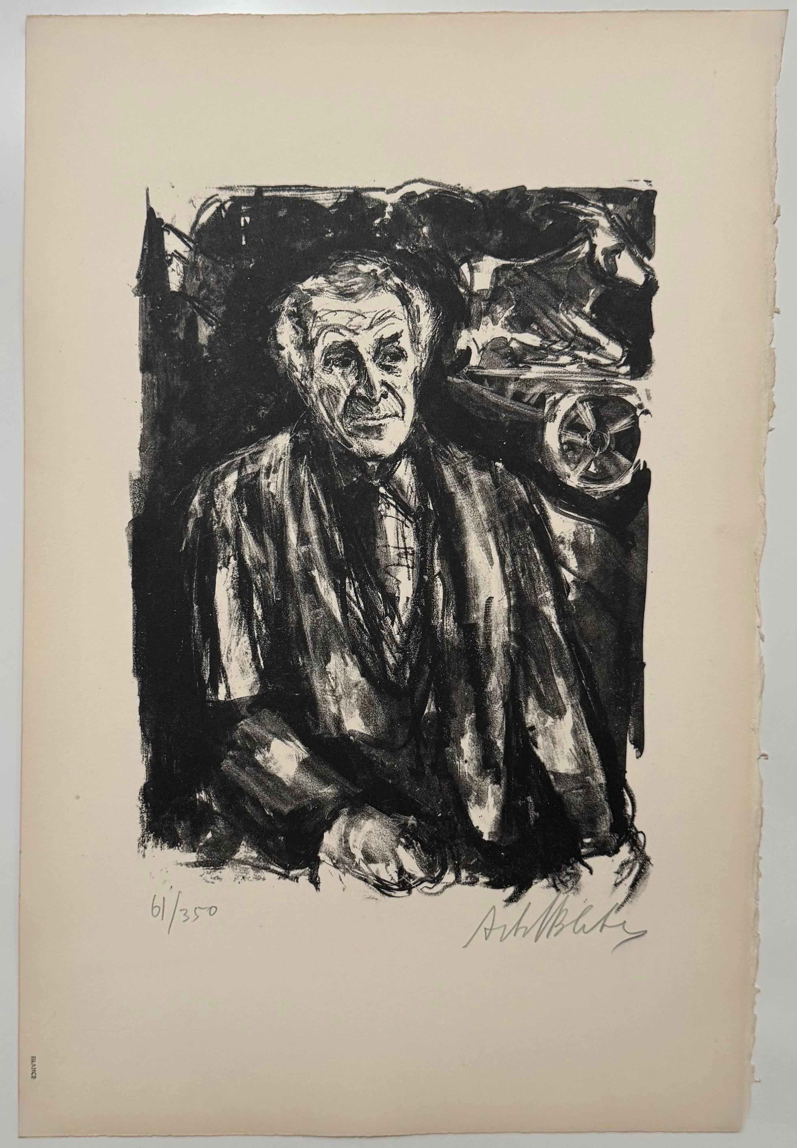 Lithuanian French Artist Arbit Blatas Lithograph Marc Chagall School of Paris For Sale 1