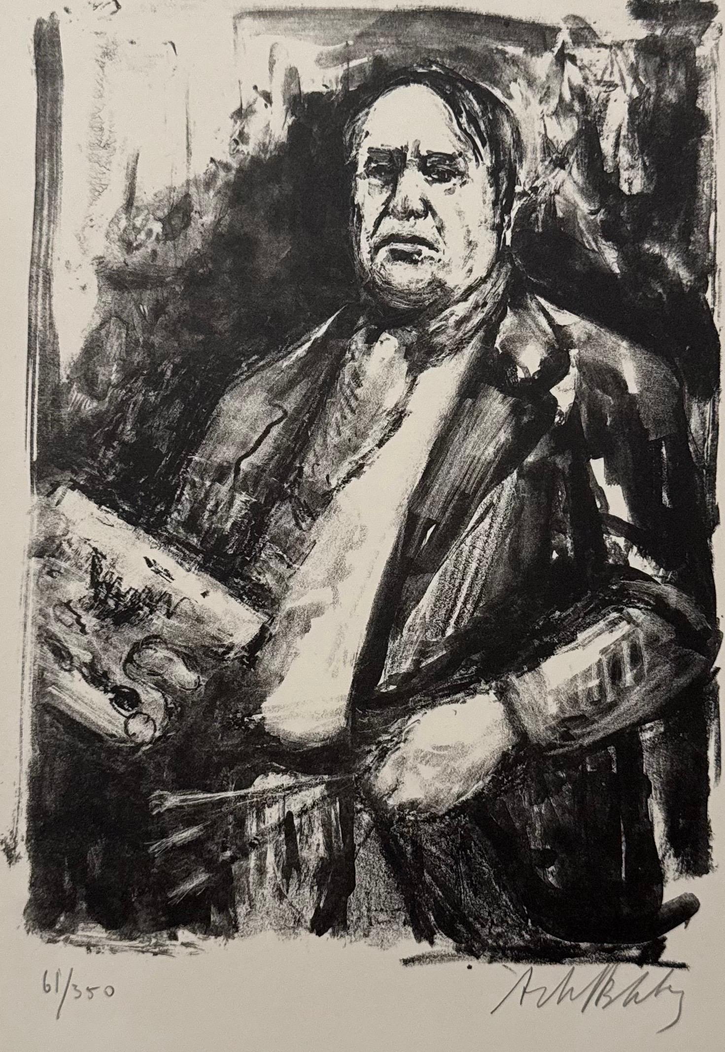 Lithuanian French Artist Arbit Blatas Lithograph Maurice de Vlaminck Ecole Paris For Sale 2