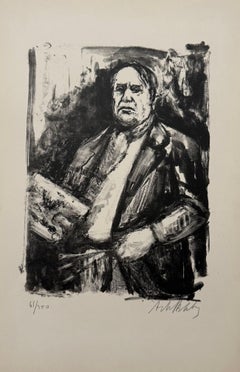 Lithuanian French Artist Arbit Blatas Lithograph Maurice de Vlaminck Ecole Paris