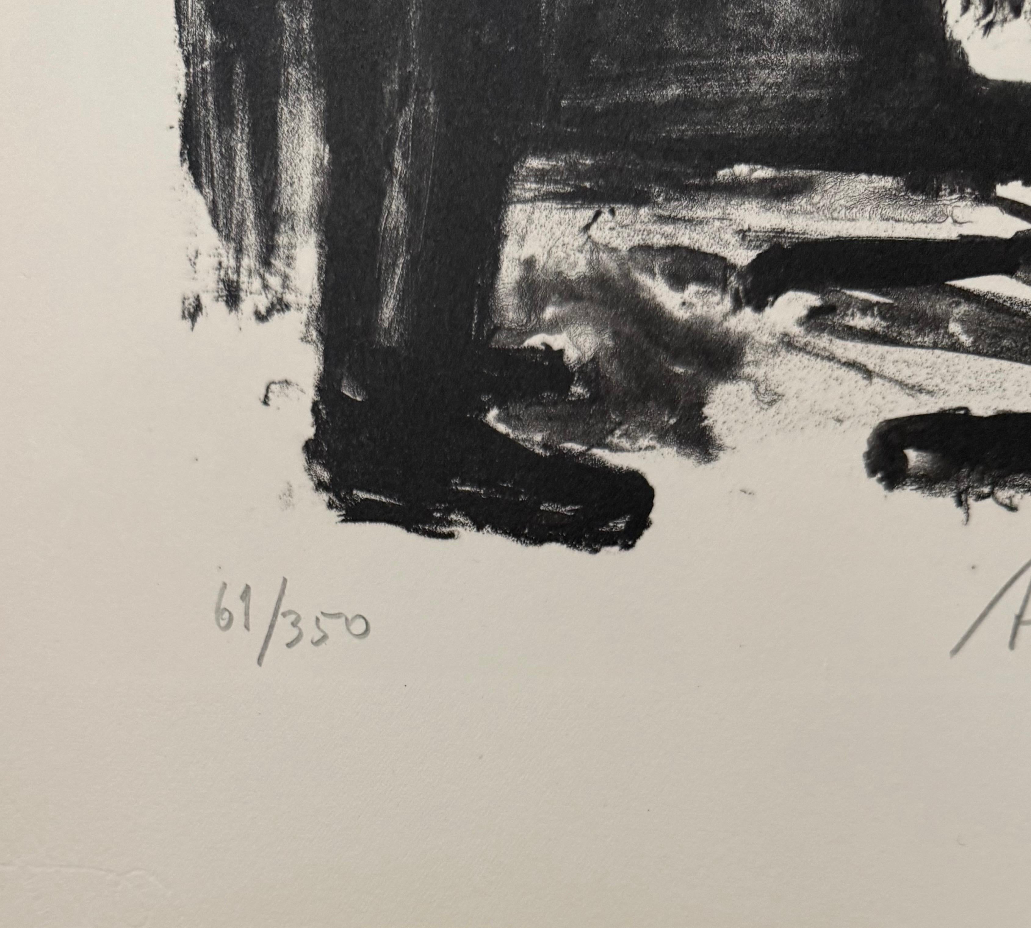 Artista francese di origine lituana Arbit Blatas Litografia Maurice Utrillo Ecole D'Paris in vendita 2