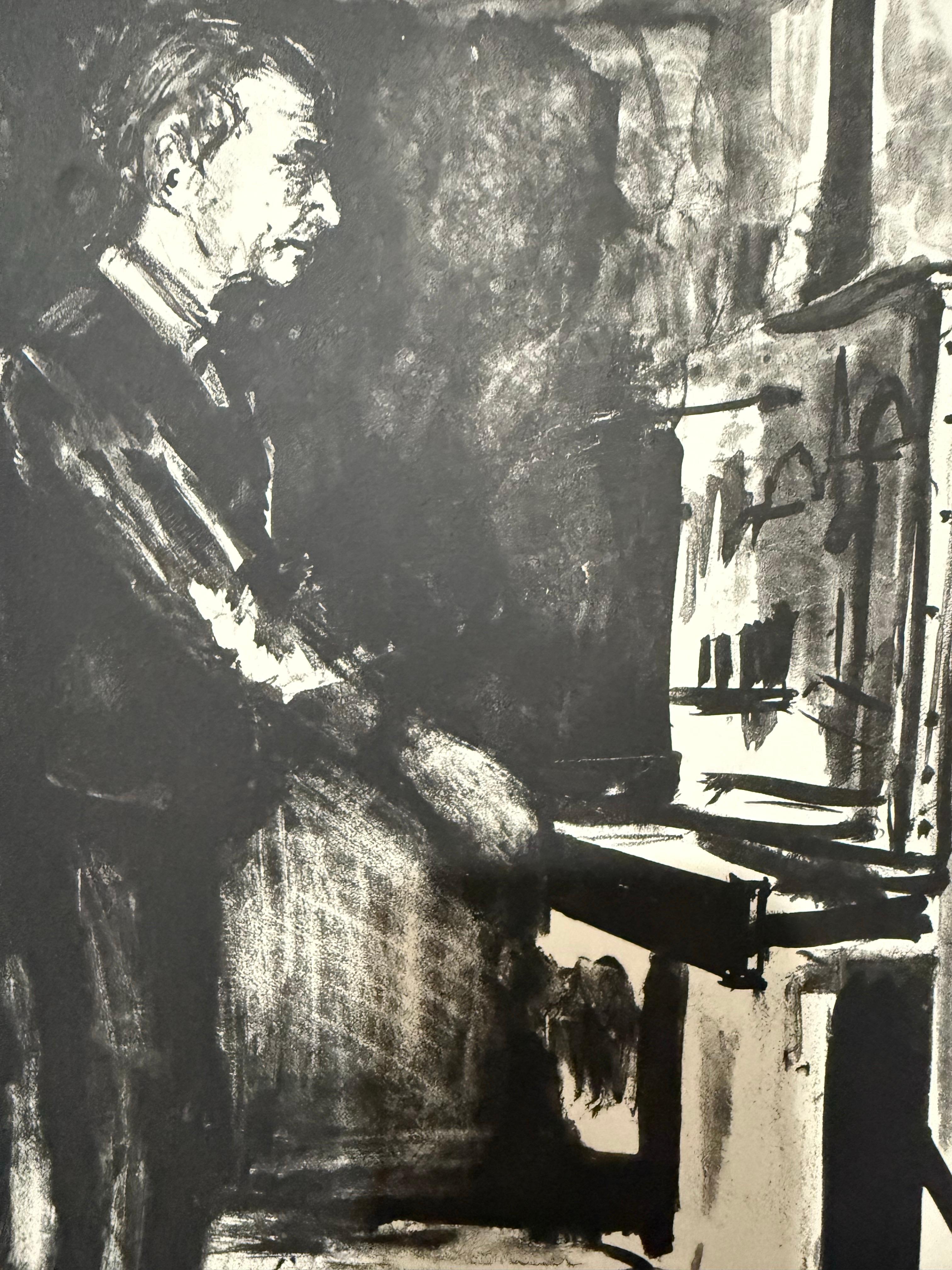 Artista francese di origine lituana Arbit Blatas Litografia Maurice Utrillo Ecole D'Paris in vendita 3