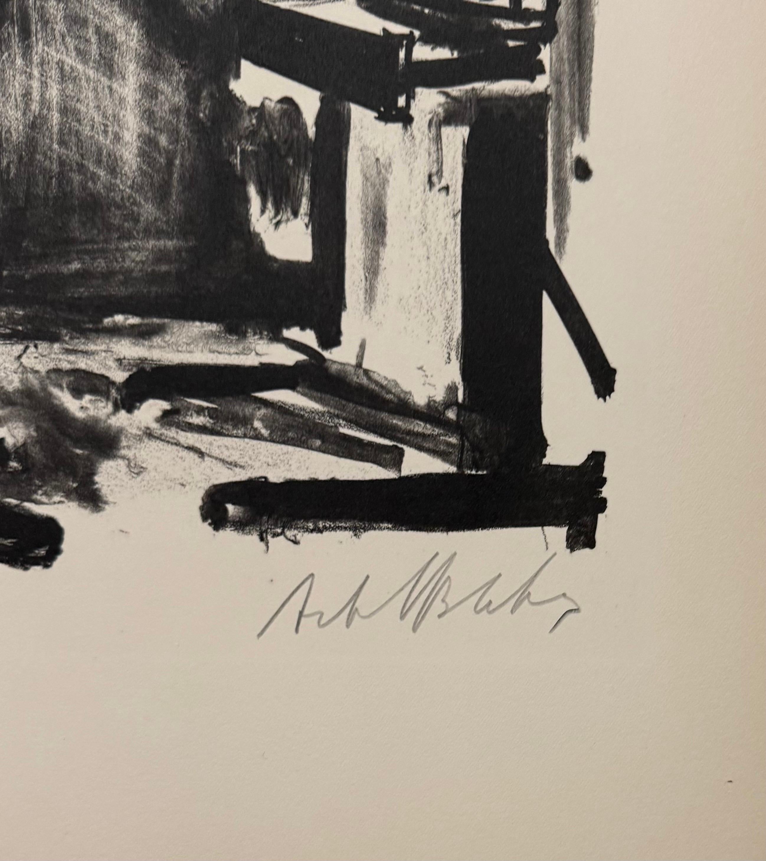Artista francese di origine lituana Arbit Blatas Litografia Maurice Utrillo Ecole D'Paris in vendita 4