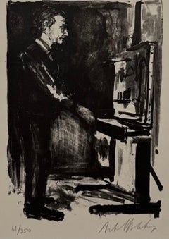 Lithuanian French Artist Arbit Blatas Lithograph Maurice Utrillo Ecole D'Paris