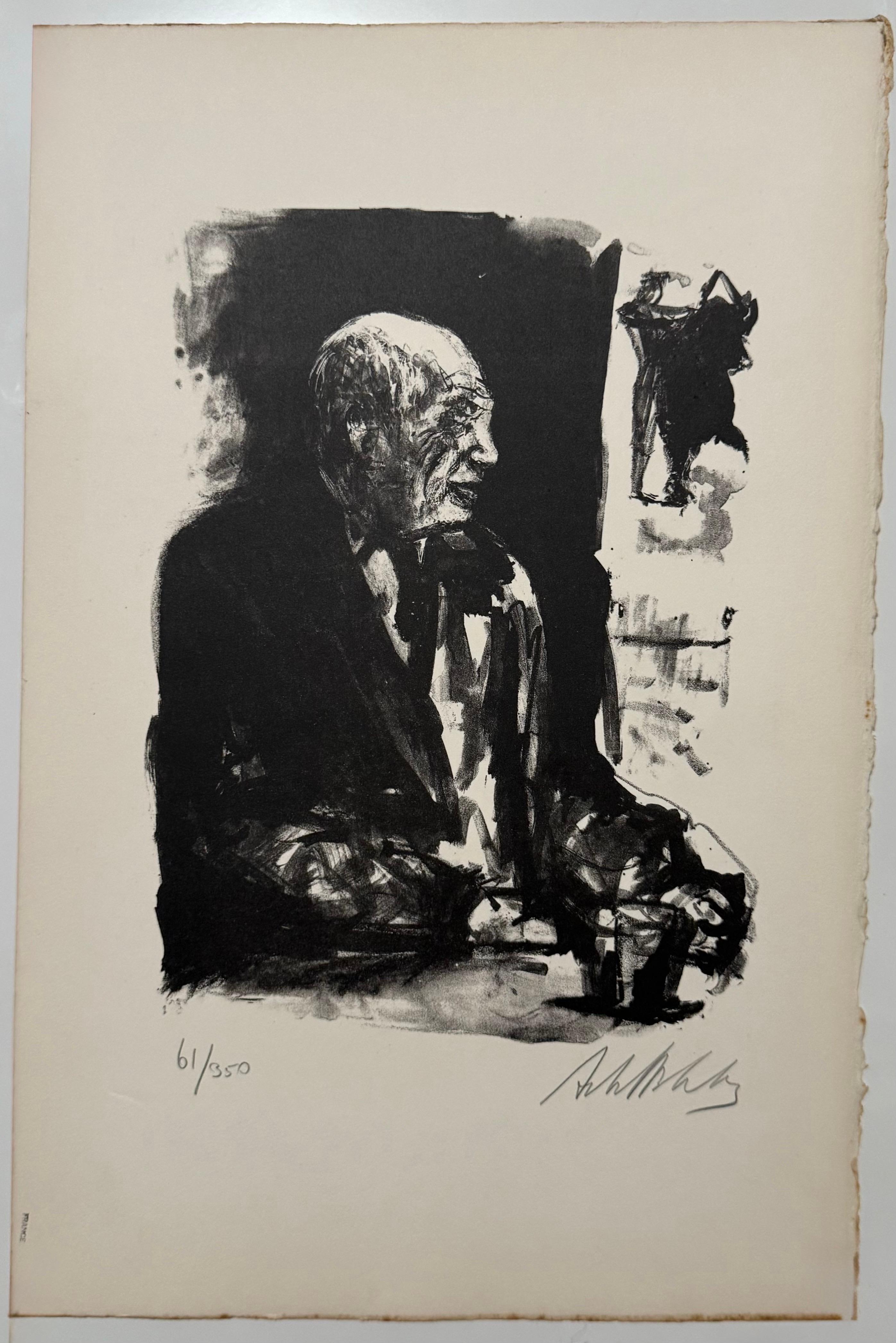 Lithuanian French Artist Arbit Blatas Lithograph Pablo Picasso Ecole D'Paris For Sale 1