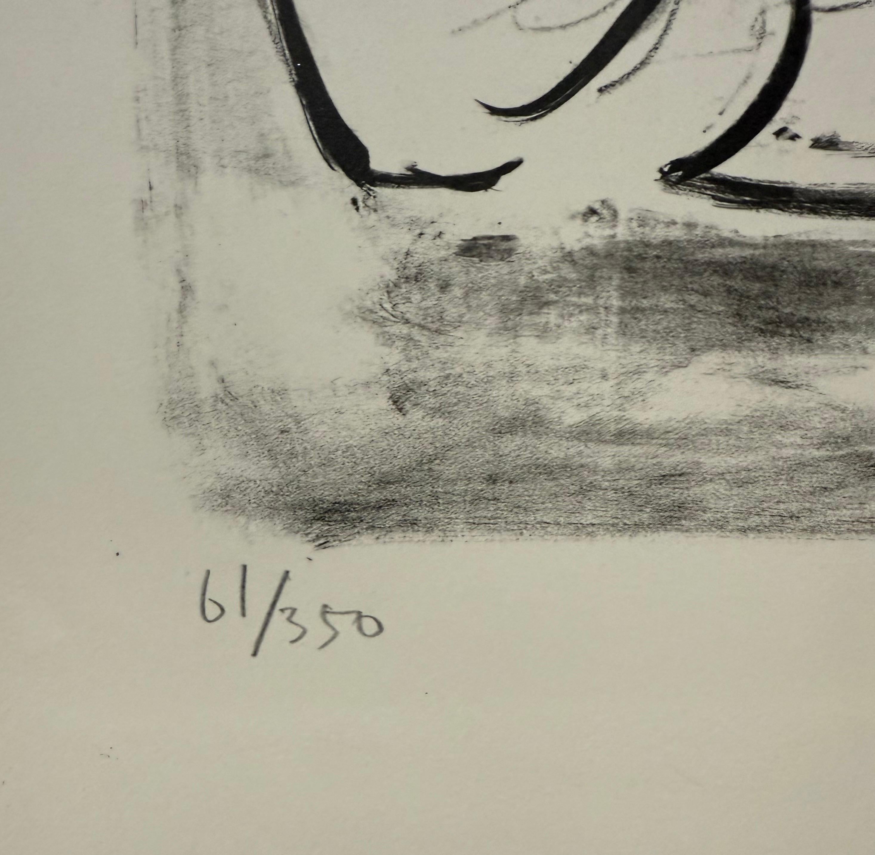 Lithuanian French Artist Arbit Blatas Lithograph Pierre Bonnard School of Paris For Sale 4