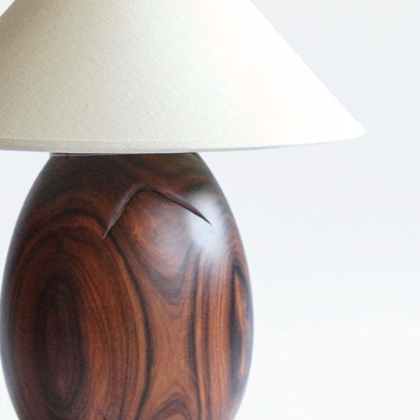 Bolivian Árbol Table Lamp Collection, Morado Wood SM5