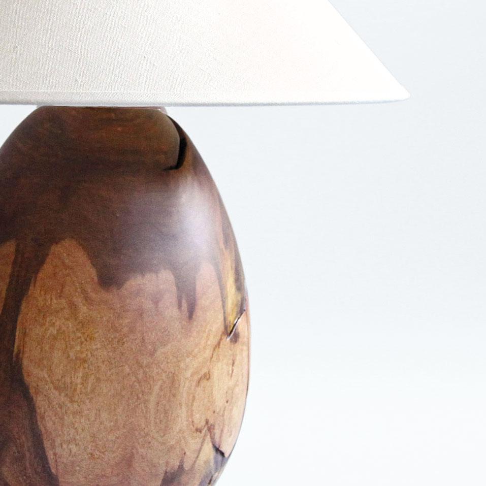 Hand-Crafted Árbol Table Lamp Collection, Siete Copas Wood L1