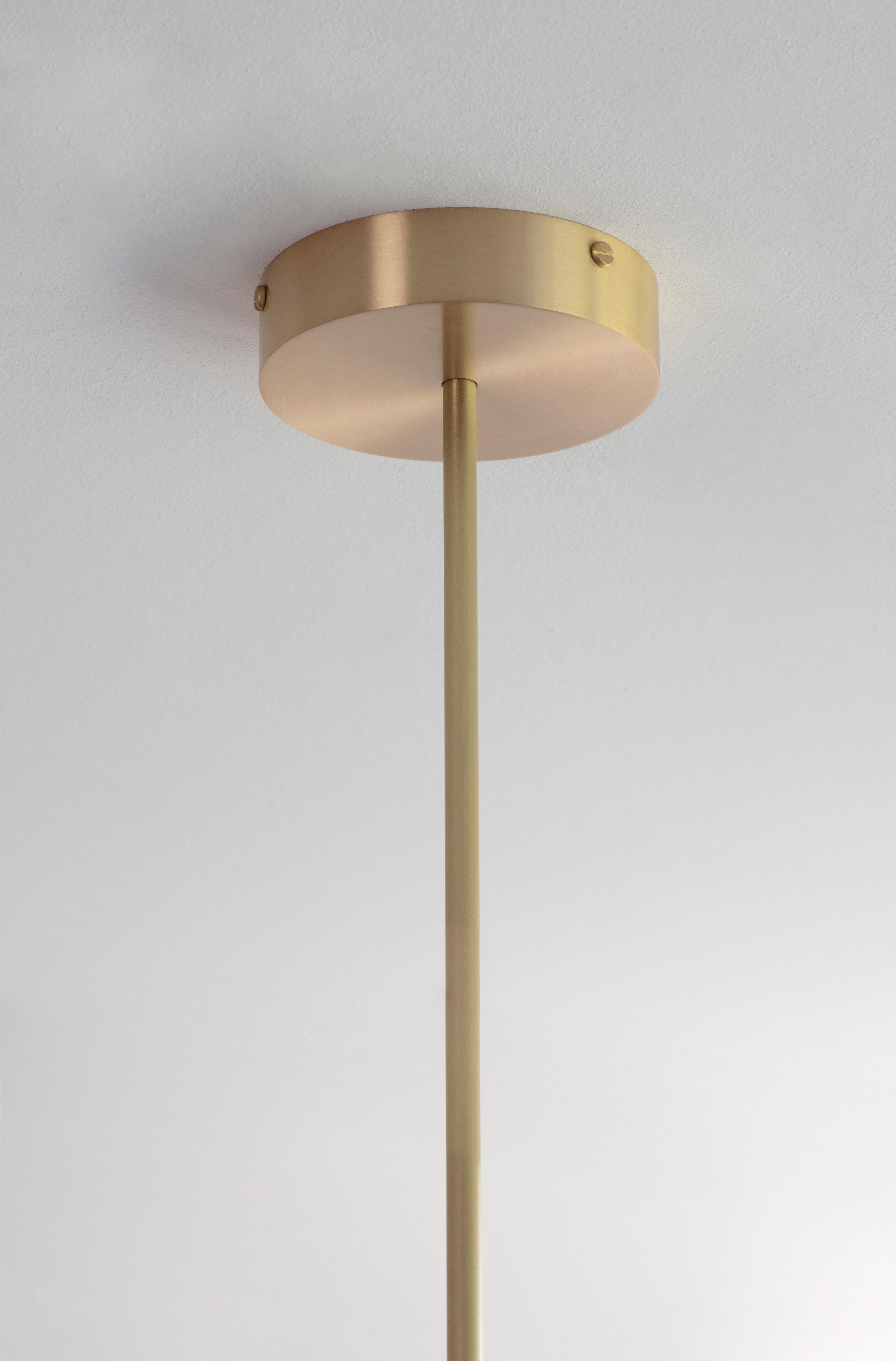 Brass Arbor Pendant Lamp Black by Bert Frank For Sale
