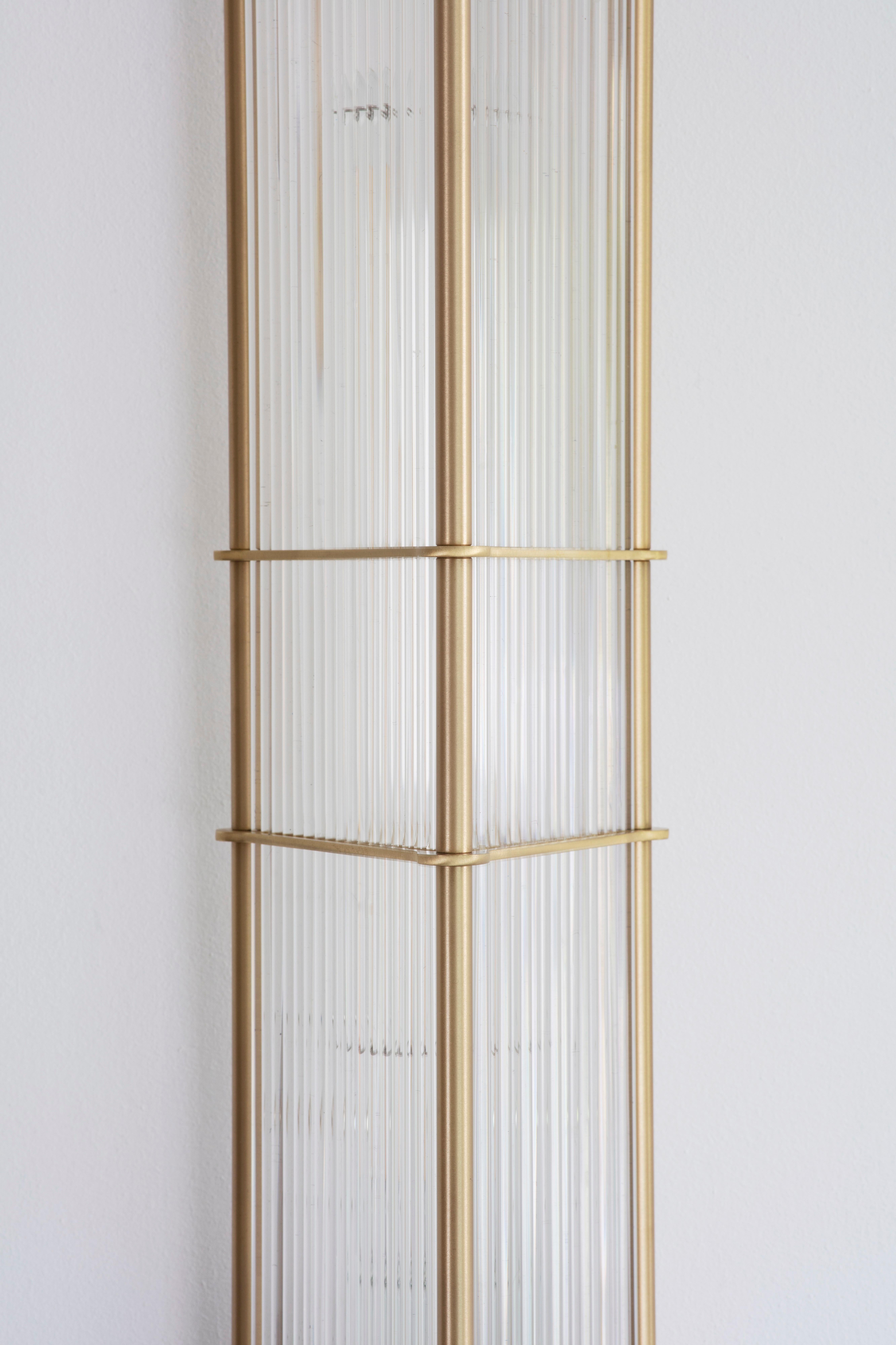 Brass Arbor Wall Lamp by Bert Frank For Sale