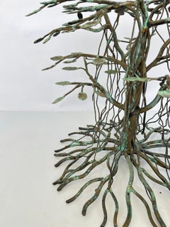 Arboreal Occasional Table of Verdigris Bronze