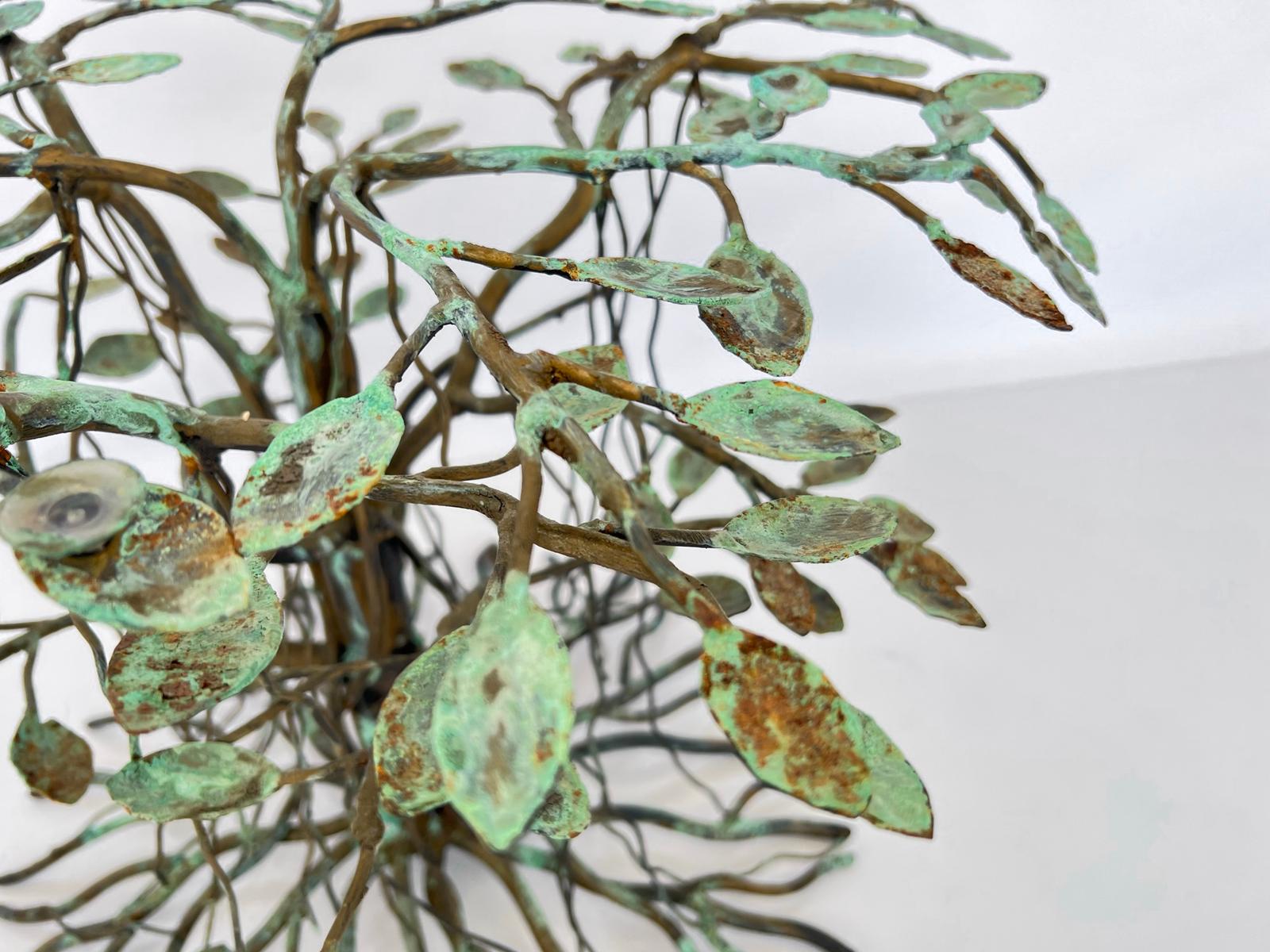 Arboreal Occasional Table of Verdigris Bronze For Sale 4