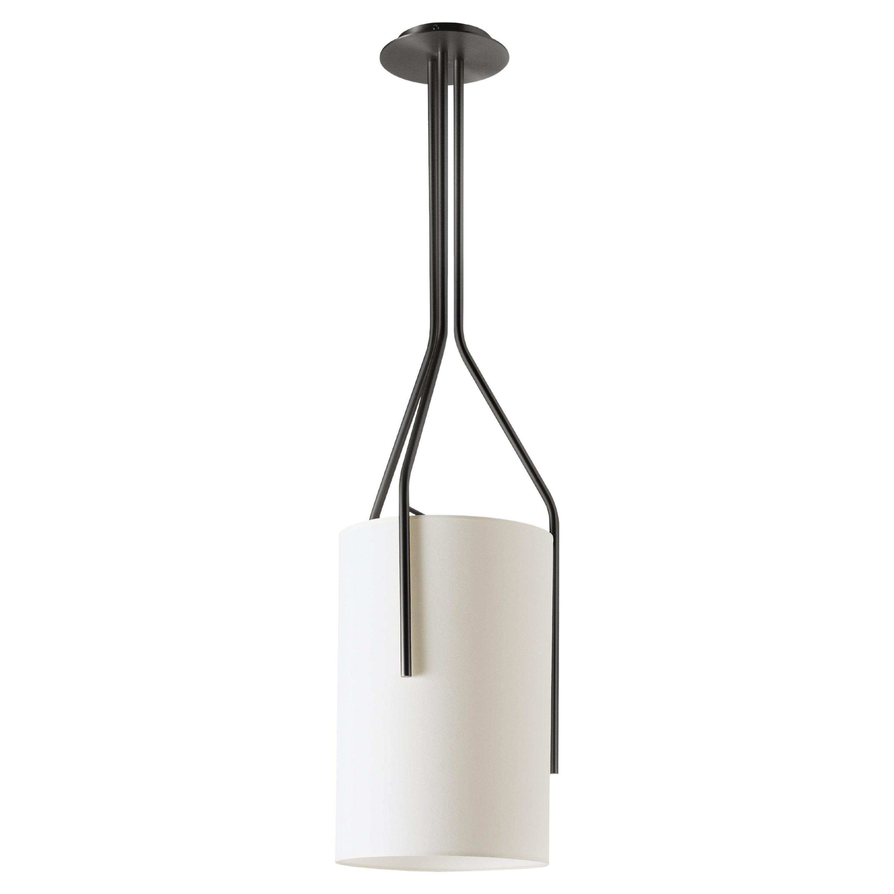 Arborescence Xs Satin Graphite Pendant by Hervé Langlais For Sale