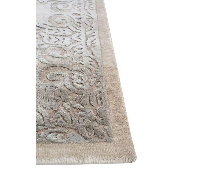 Modern Arborium Cashew & Flax 240x300 cm Handknotted Rug For Sale