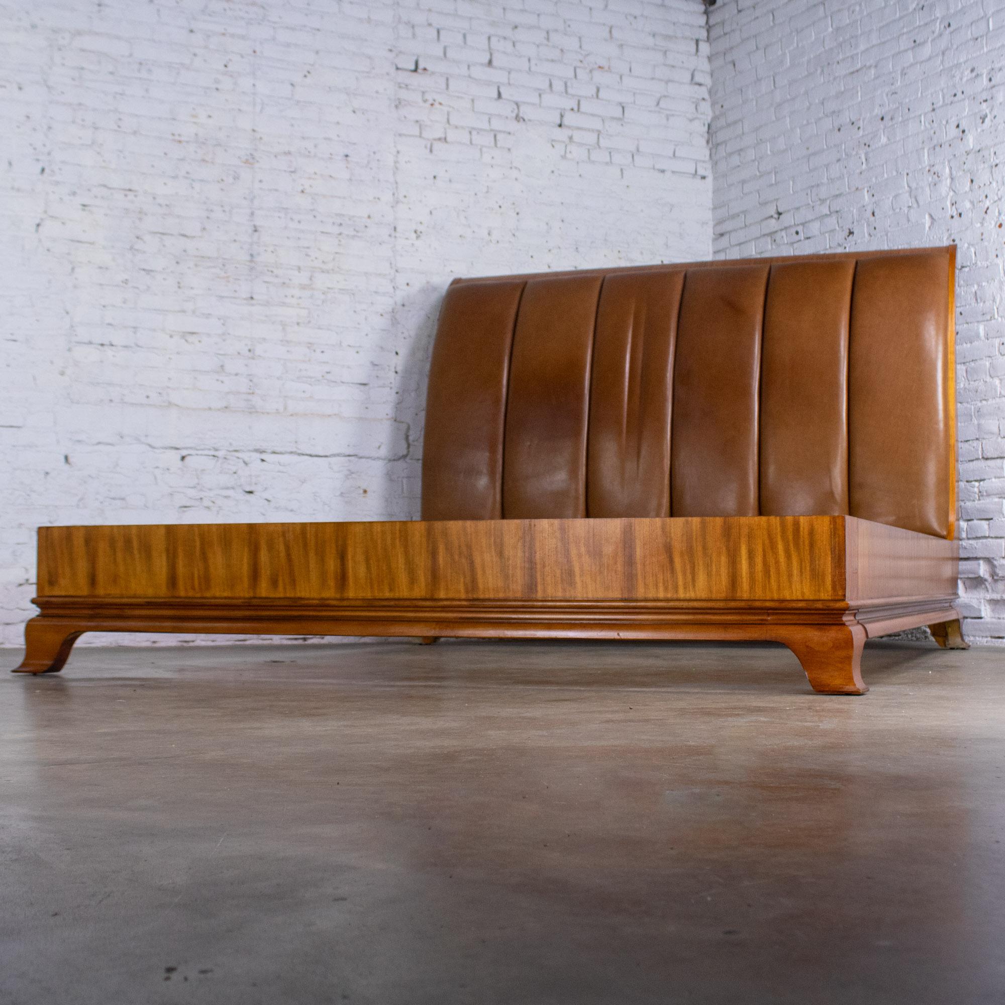 Arbus King Sleigh Bed w/Leather Upholstered Headboard 6000 Series by Henredon im Angebot 7