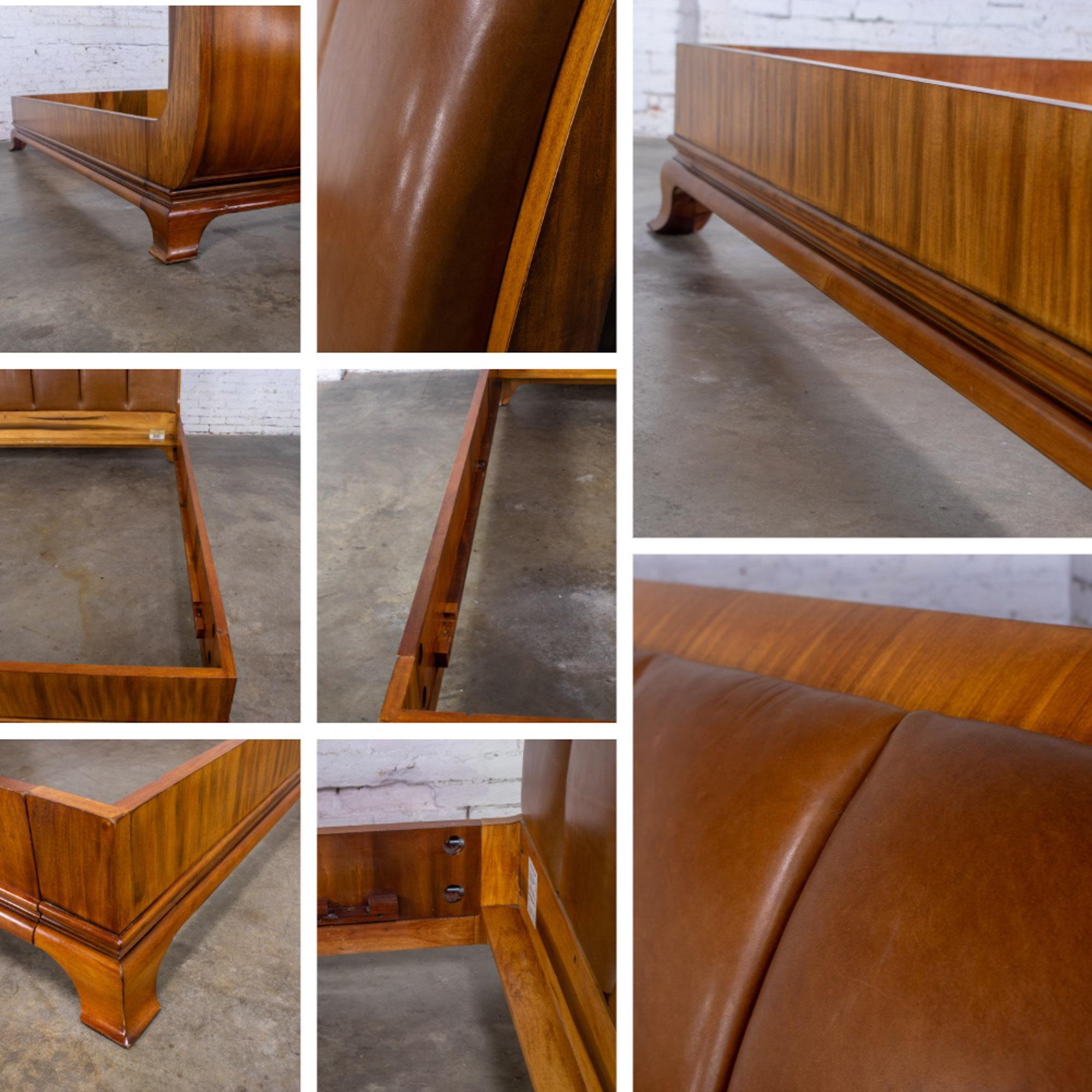 Arbus King Sleigh Bed w/Leather Upholstered Headboard 6000 Series by Henredon im Angebot 10