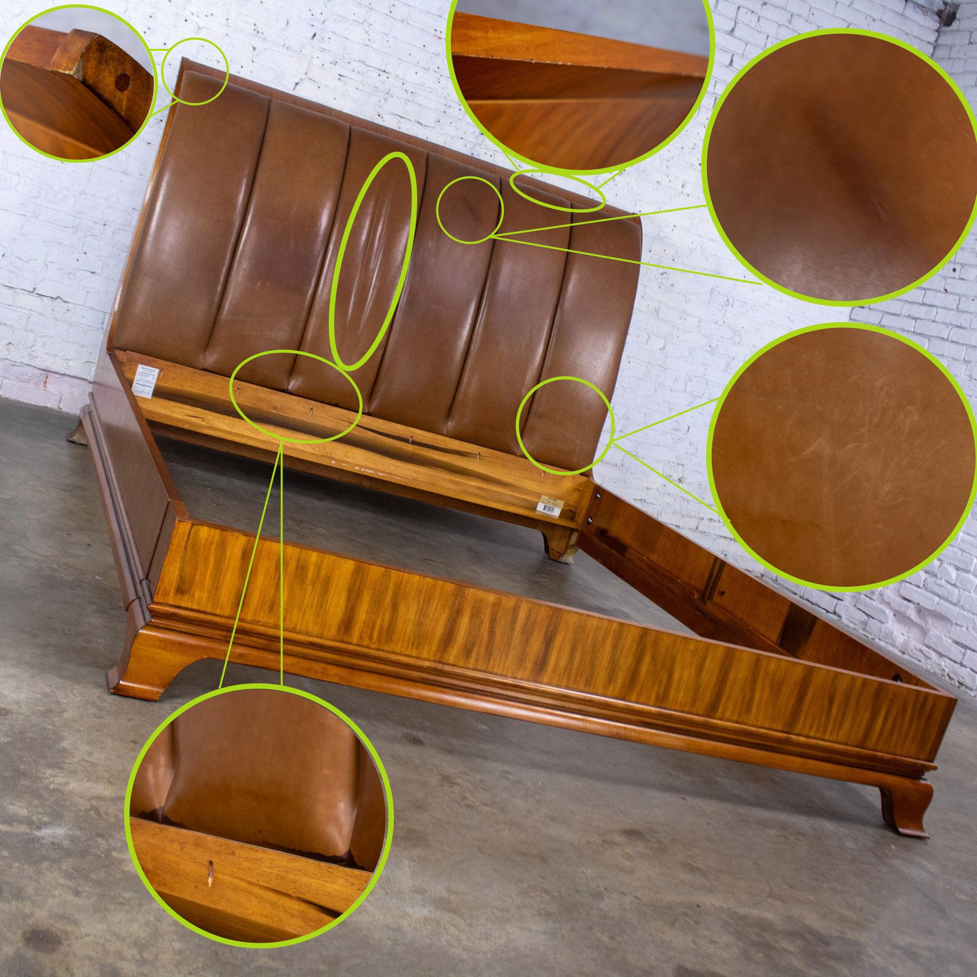 Arbus King Sleigh Bed w/Leather Upholstered Headboard 6000 Series by Henredon im Angebot 12