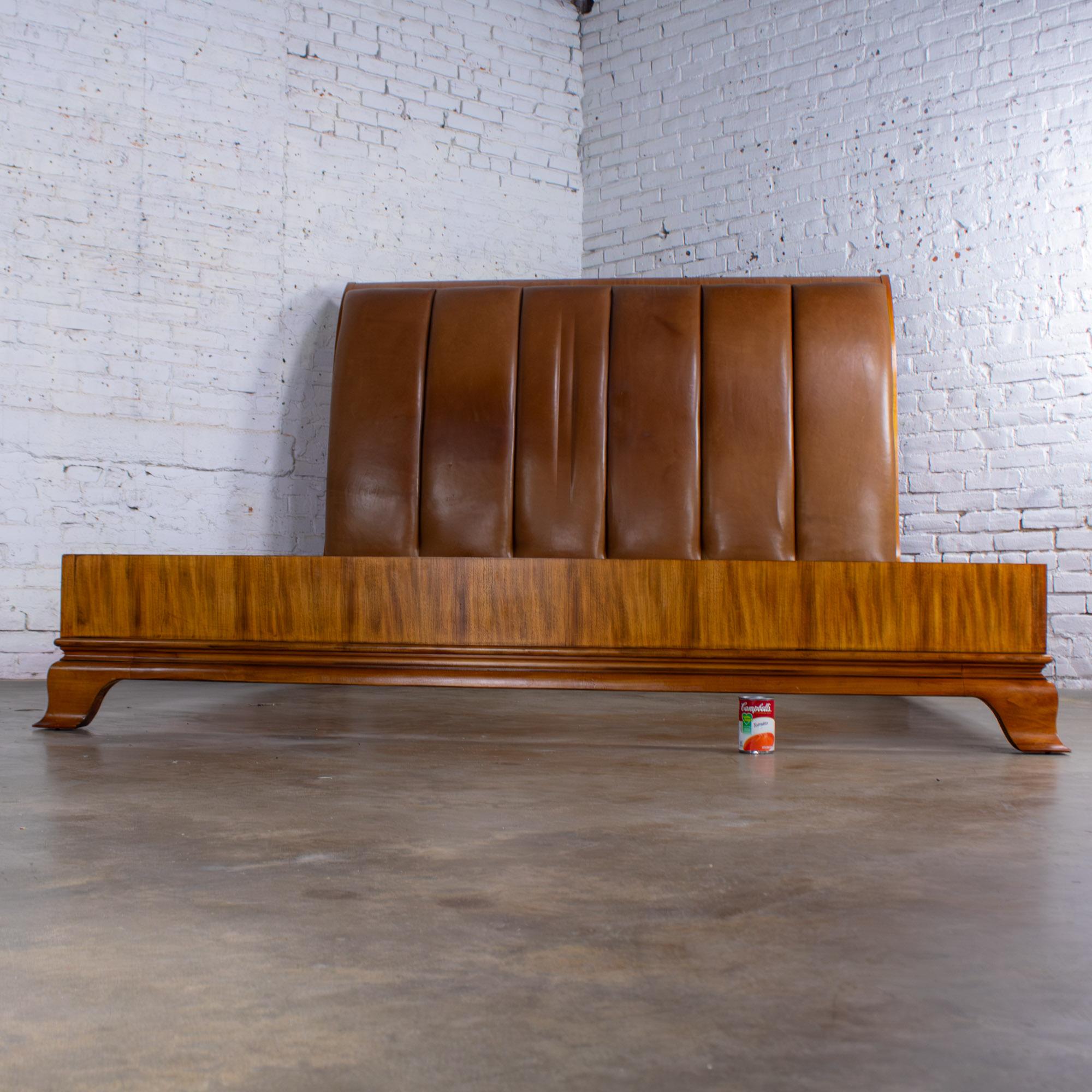 Arbus King Sleigh Bed w/Leather Upholstered Headboard 6000 Series by Henredon im Angebot 13