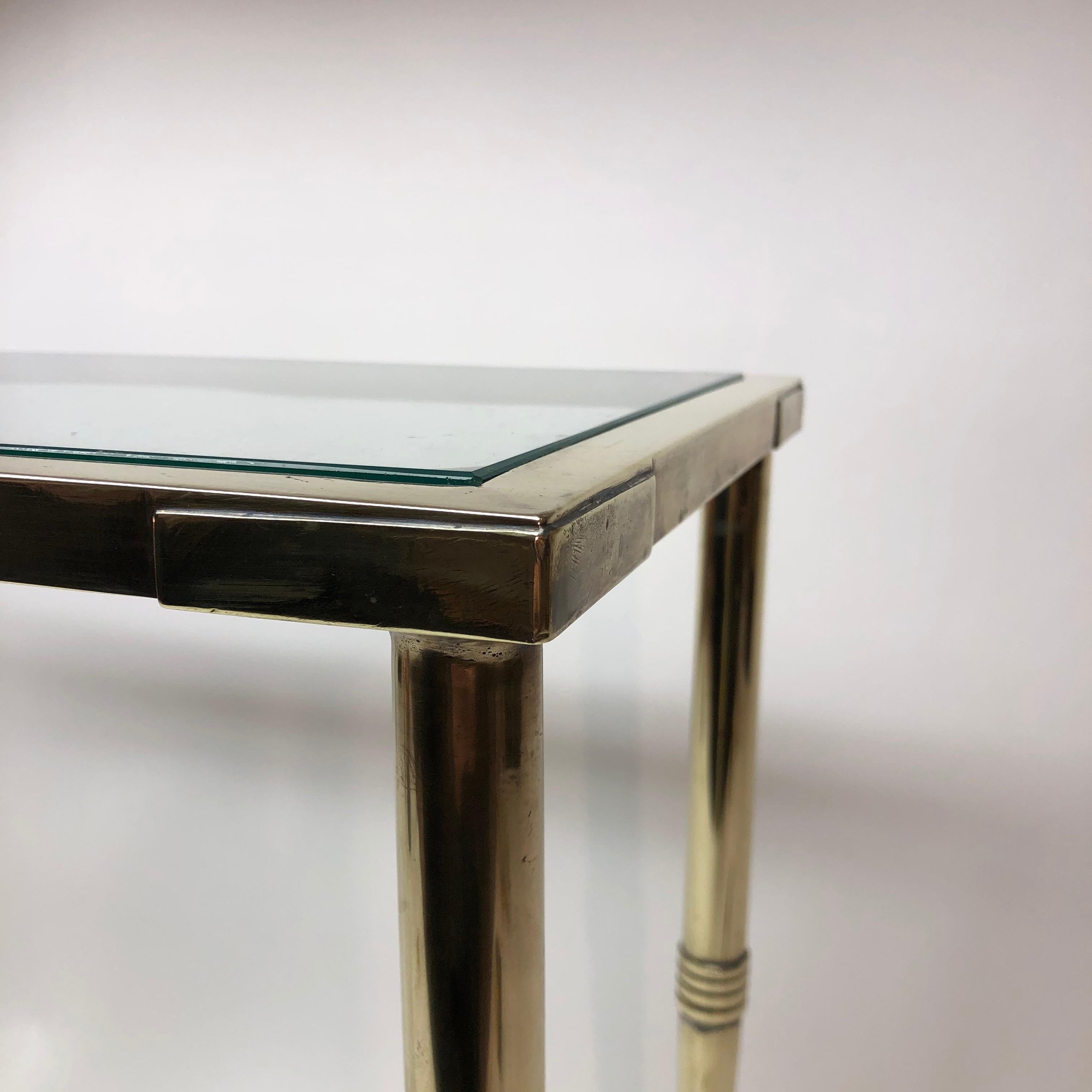 Arbus Style Brass and Glass Table 1