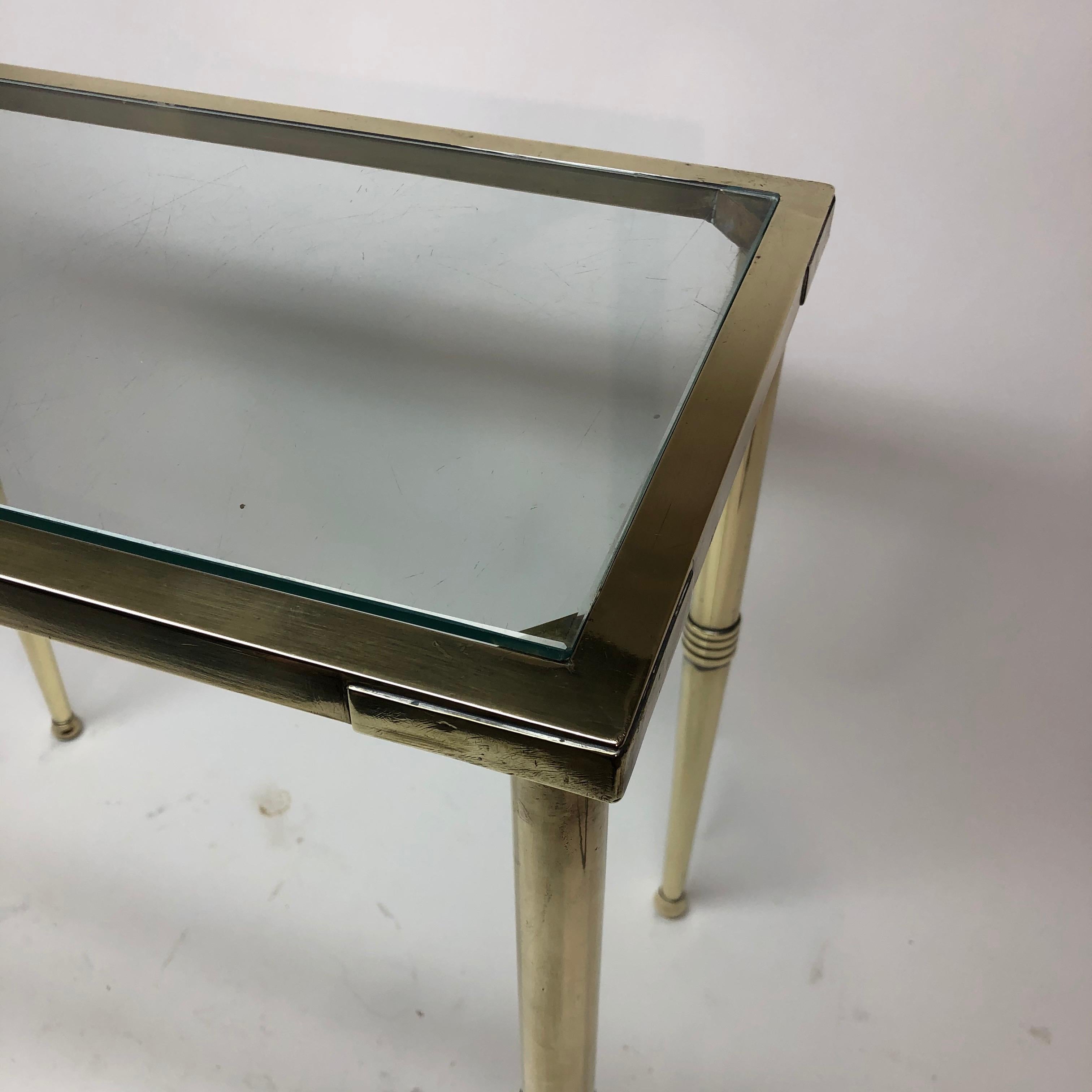 Arbus Style Brass and Glass Table 2