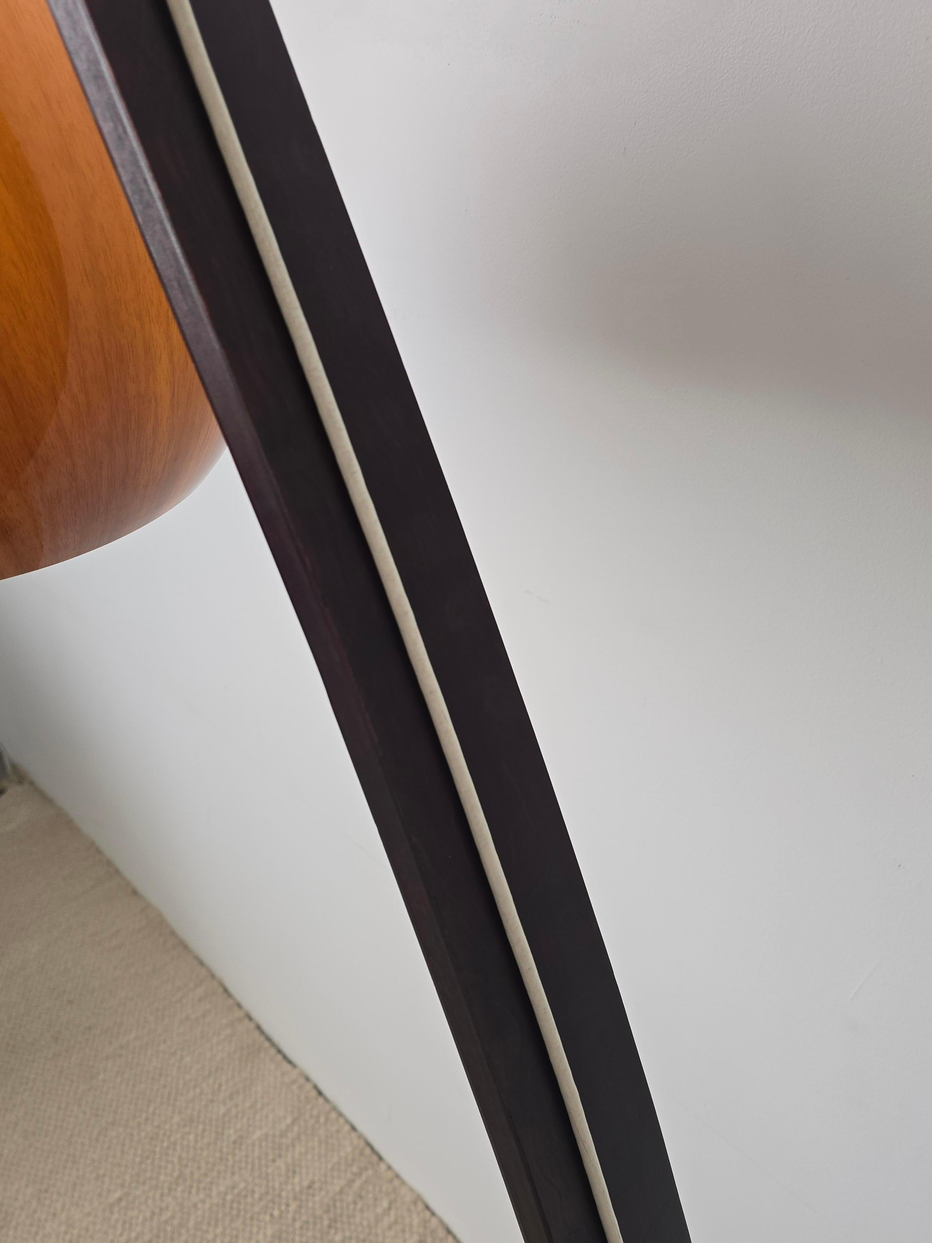 Mid-20th Century Arc Acrylic and Wood Floor Lamp