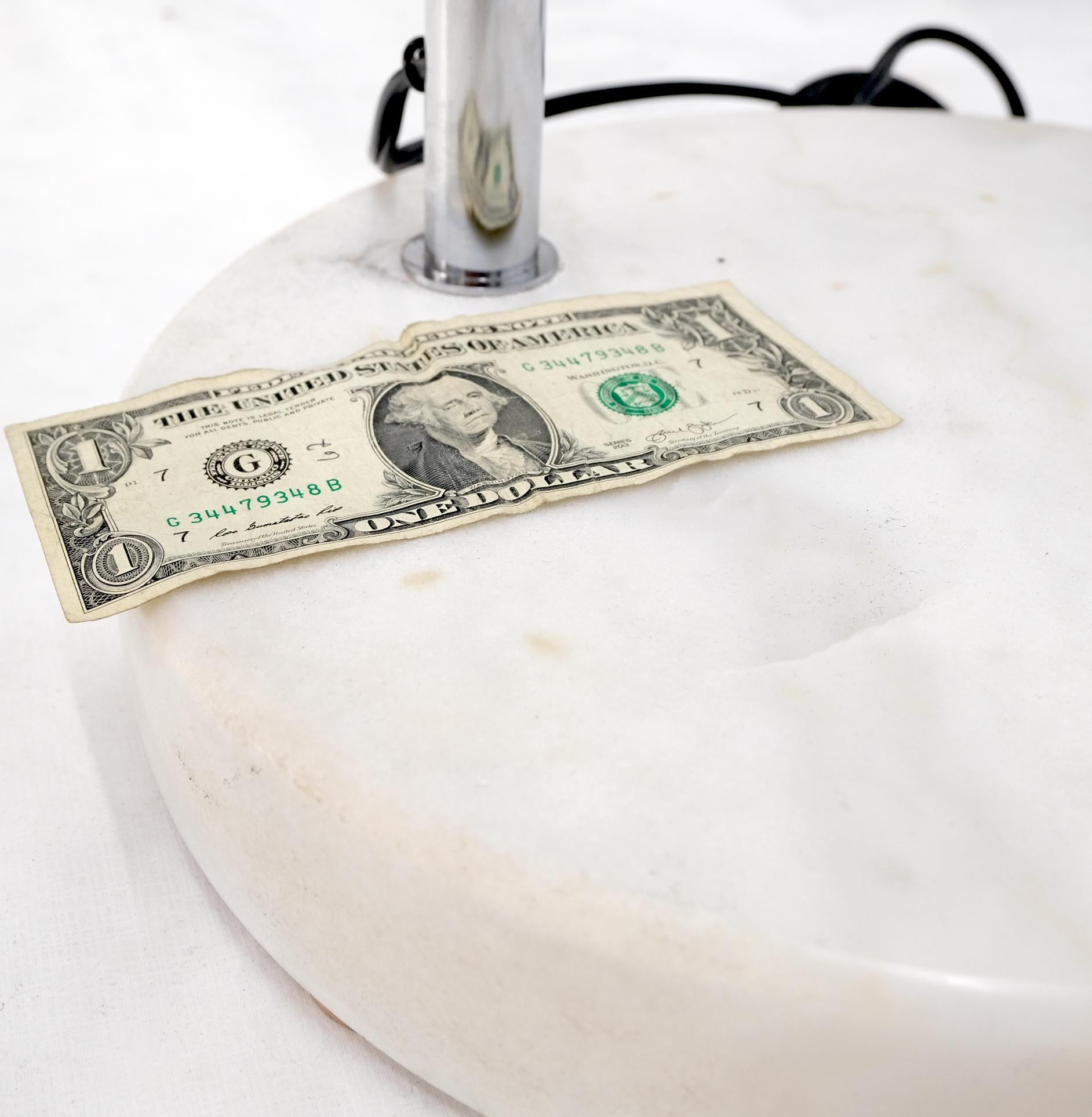 Arc Arco Round Marble Base Adjustable Floor Lamp at 1stDibs | arco ...