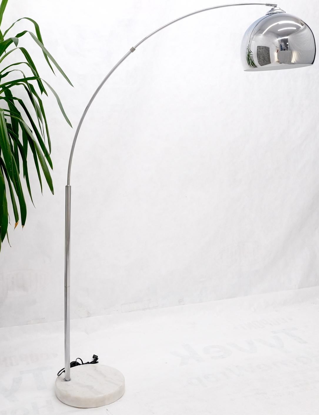Arc Arco Round Marble Base Adjustable Floor Lamp at 1stDibs | arco ...