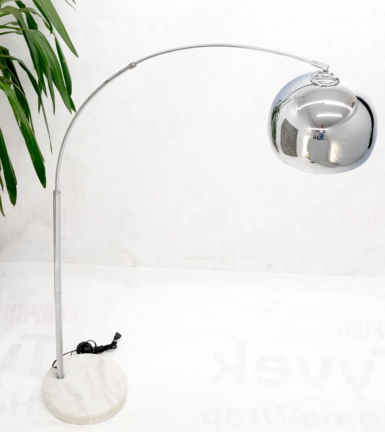 Arc Arco Round Marble Base Adjustable Floor Lamp at 1stDibs | arco ...