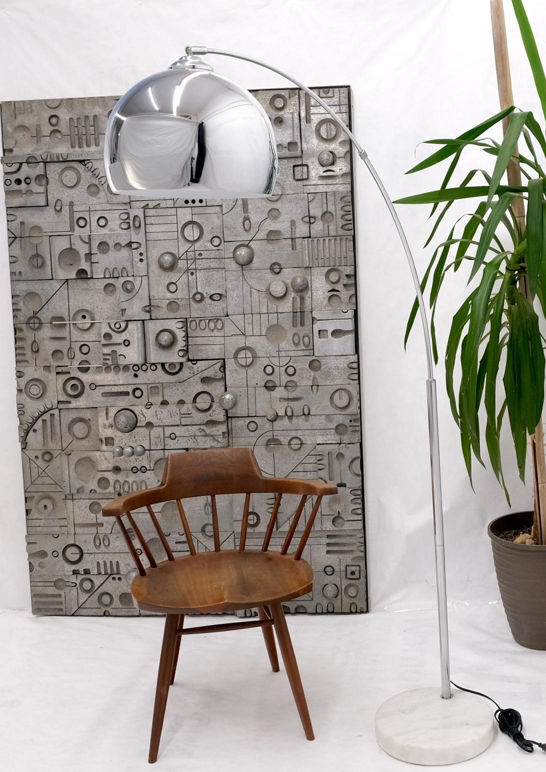 Arc Arco Round Marble Base Adjustable Floor Lamp at 1stDibs | arco ...