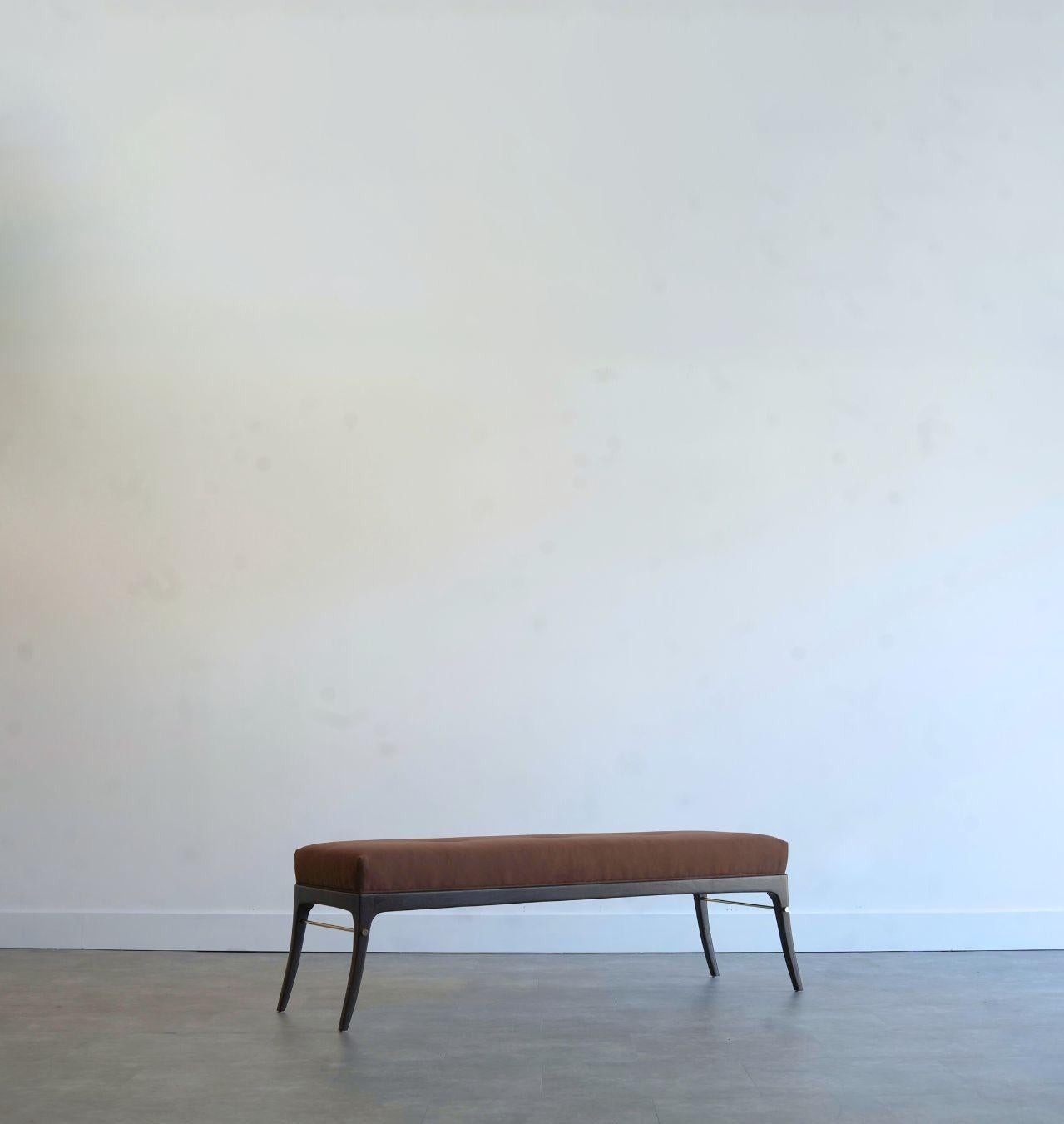 Mid-Century Modern ARC Bench Series 60 en Espresso en vente