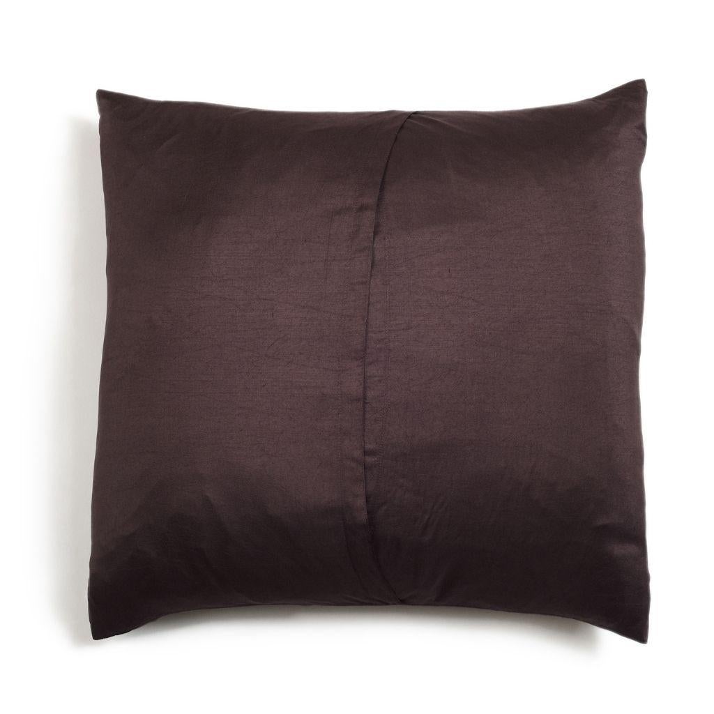 Arc Black Shibori Silk Pillow  For Sale 4