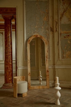 Specchio Arc Burl Wood