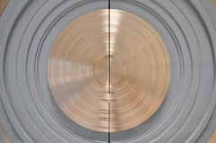 Arc Cabinet in Grey Lacquer and Bronze by Newell Design