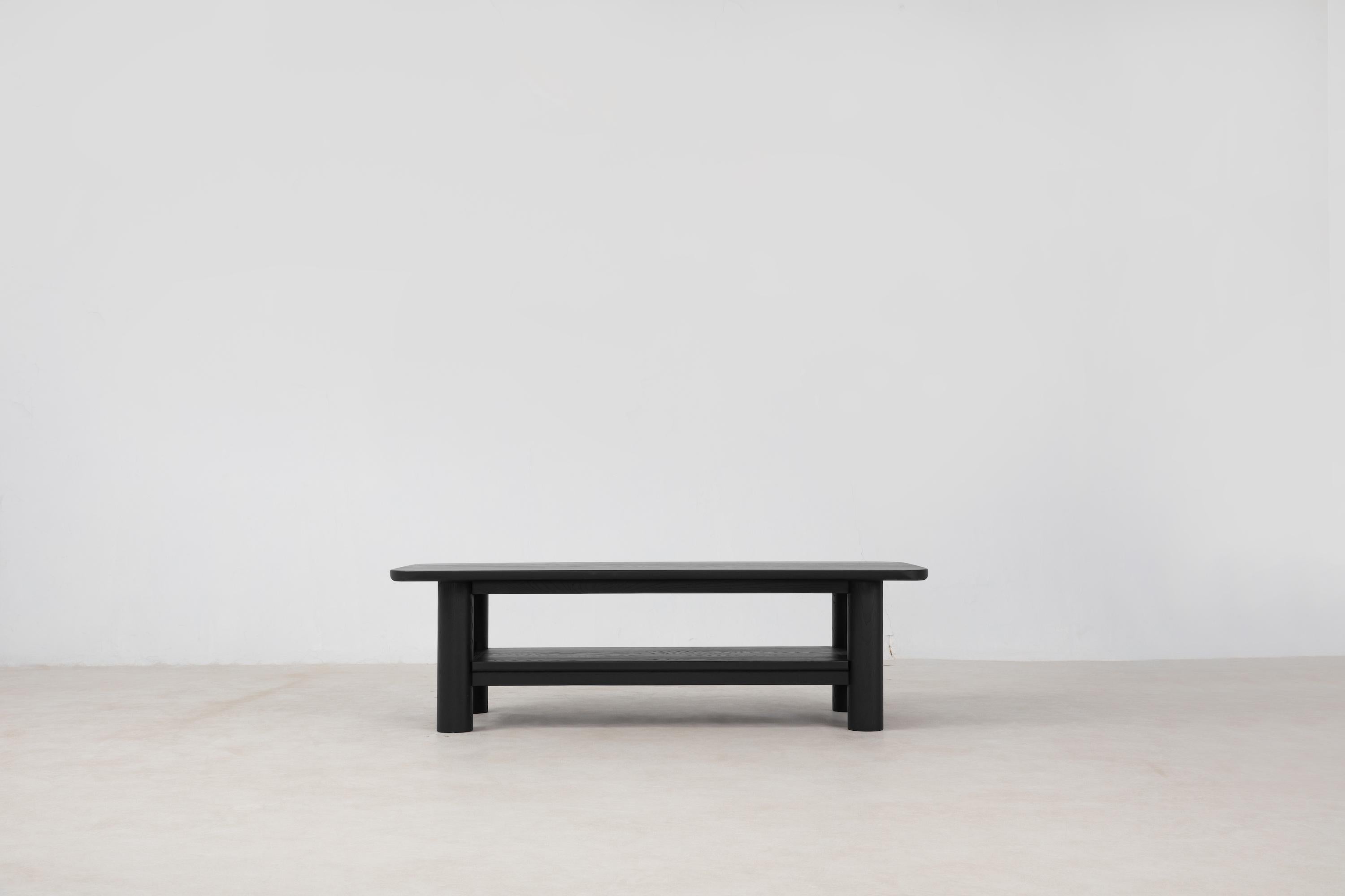 The Arc Coffee Table features the wide cylindrical legs characteristic of the Arc series.

Solid white ash

Handcrafted using traditional joinery

Legs are detachable using simple hardware for easy moving and to fit through elevators, doorways,