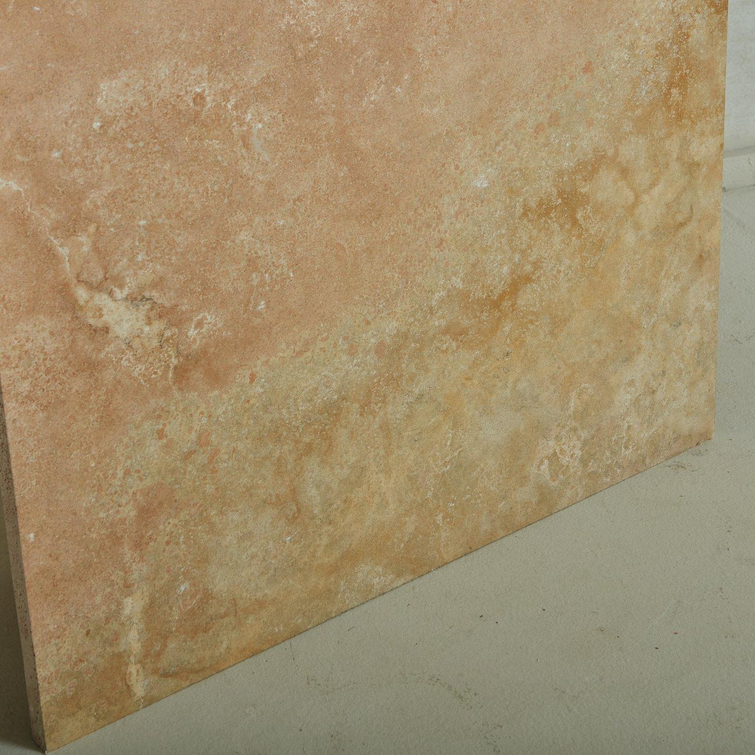 Arc Console in Peachy Travertine by South Loop Loft For Sale 6
