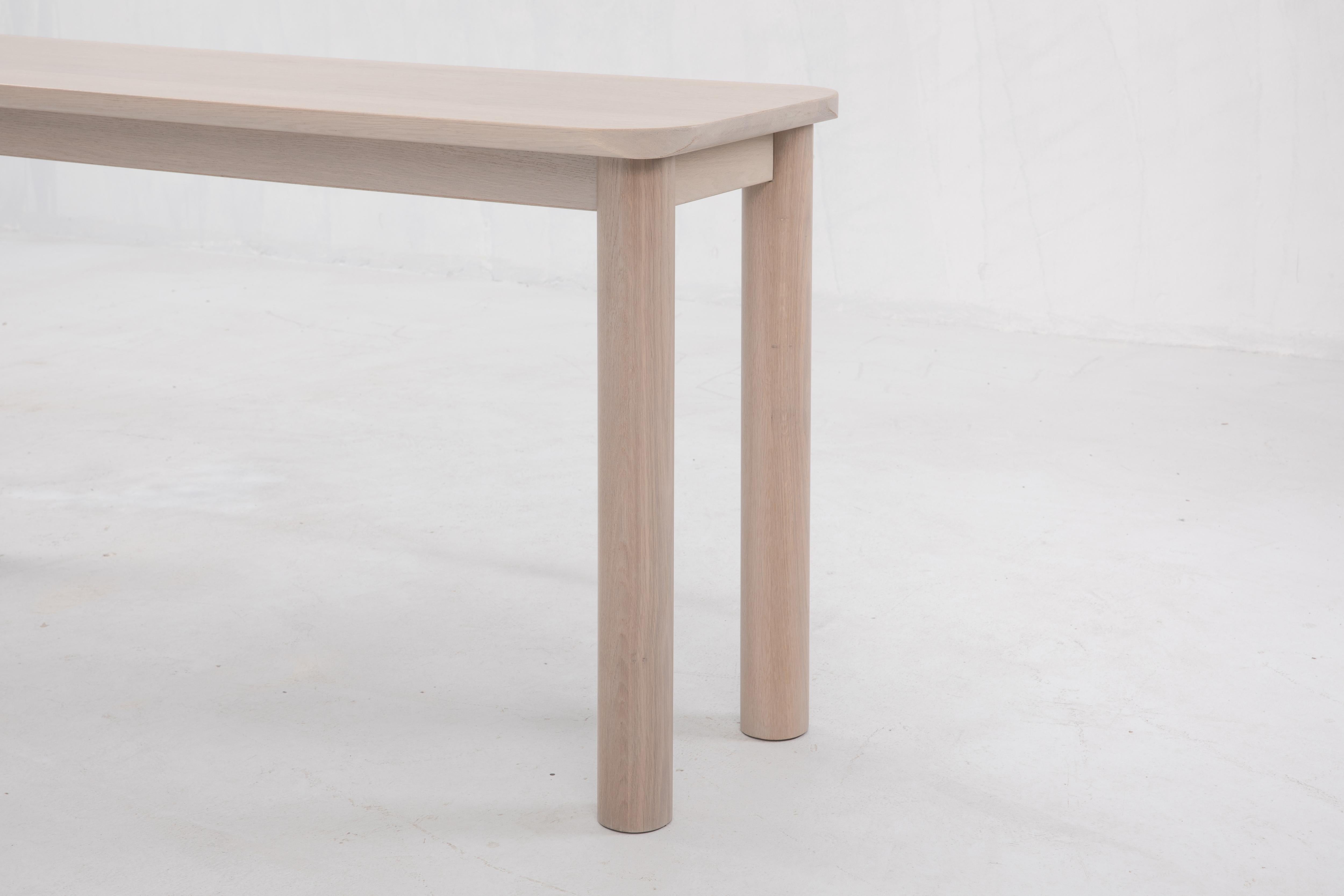 Minimaliste Console Arc, table console minimaliste nue en bois en vente