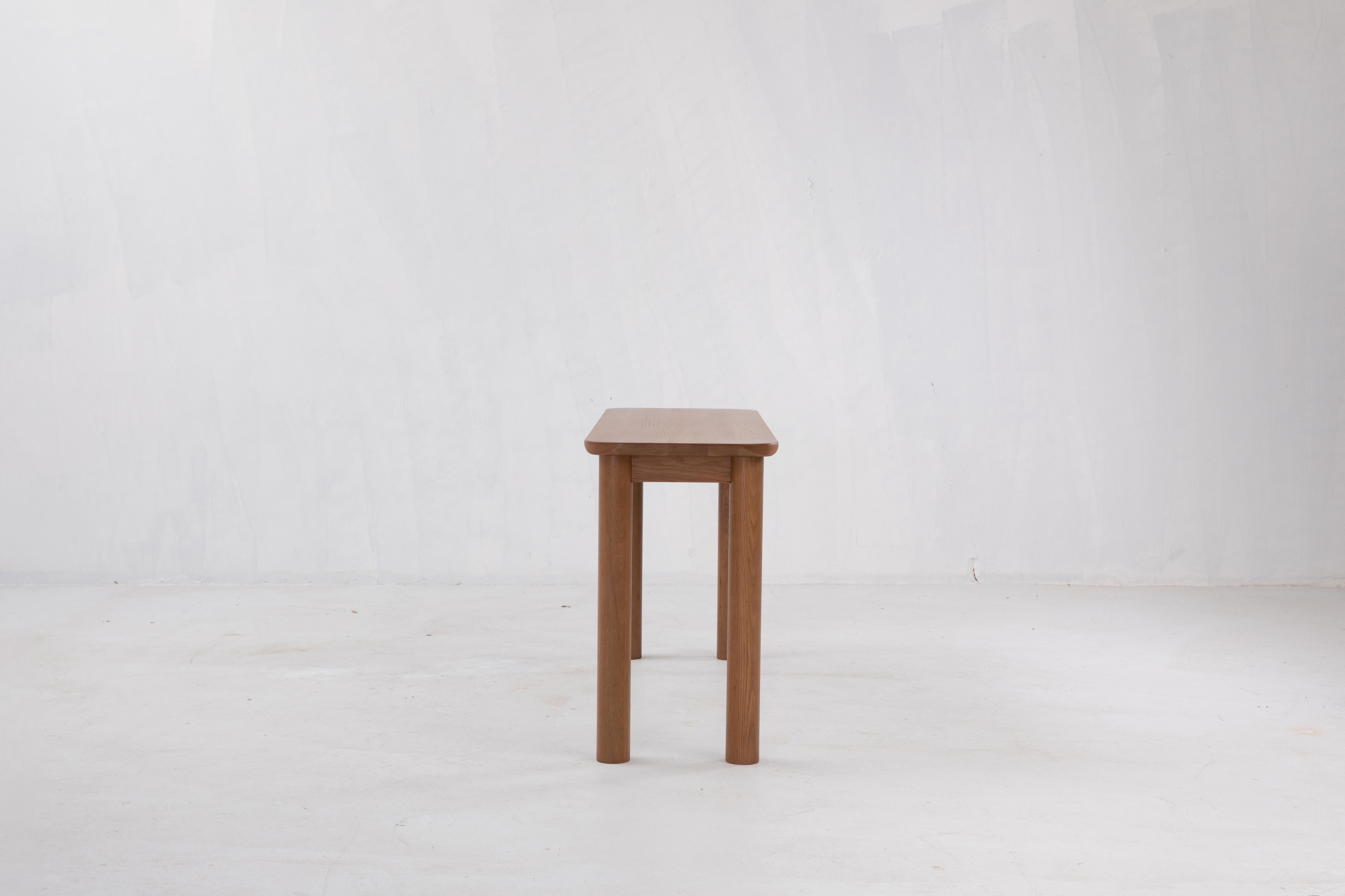 Chinois Table console Arc, table console minimaliste Sienne en bois en vente