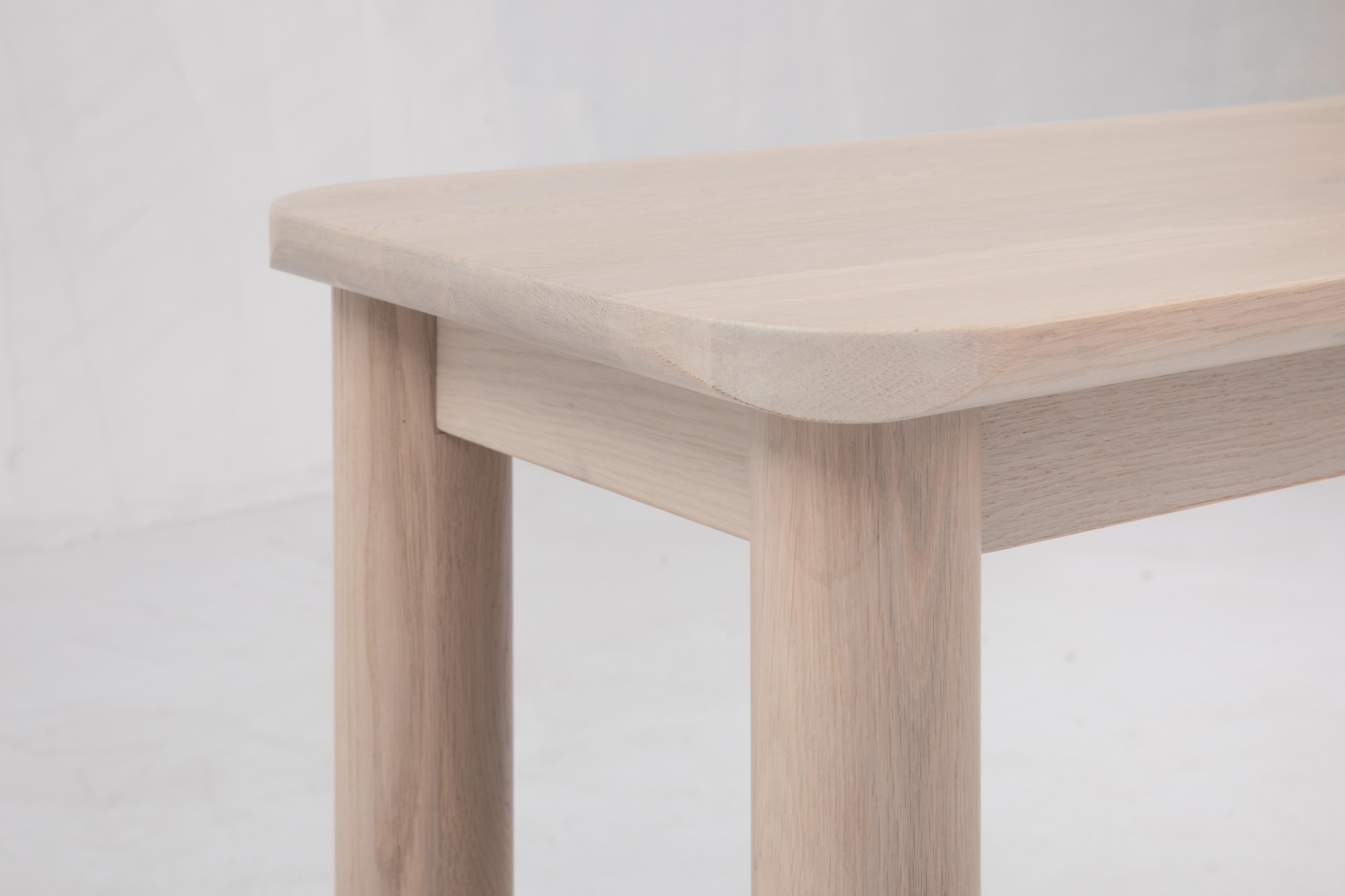 Menuiserie Console Arc, table console minimaliste nue en bois en vente