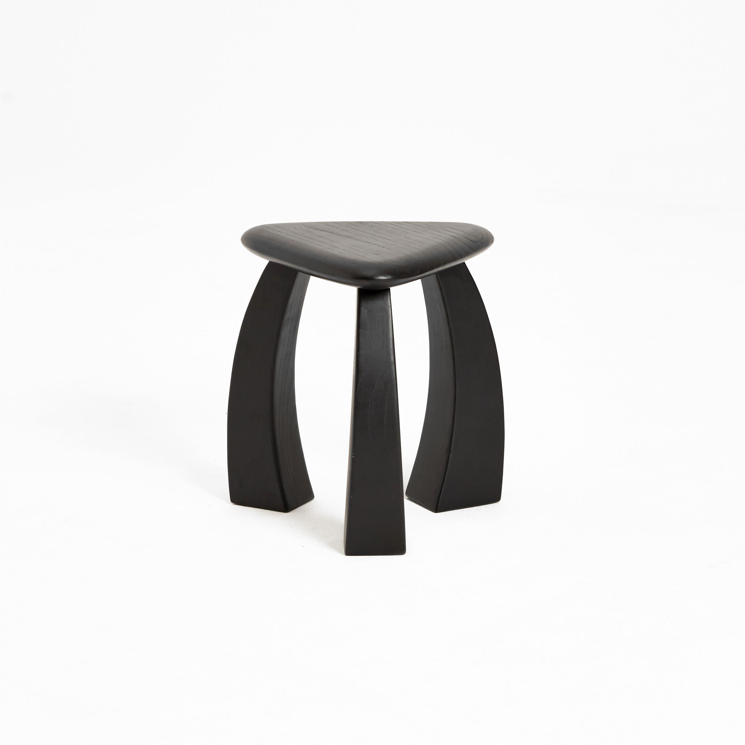 Post-Modern Arc de Stool 37 in Black Chestnut by Project 213A For Sale